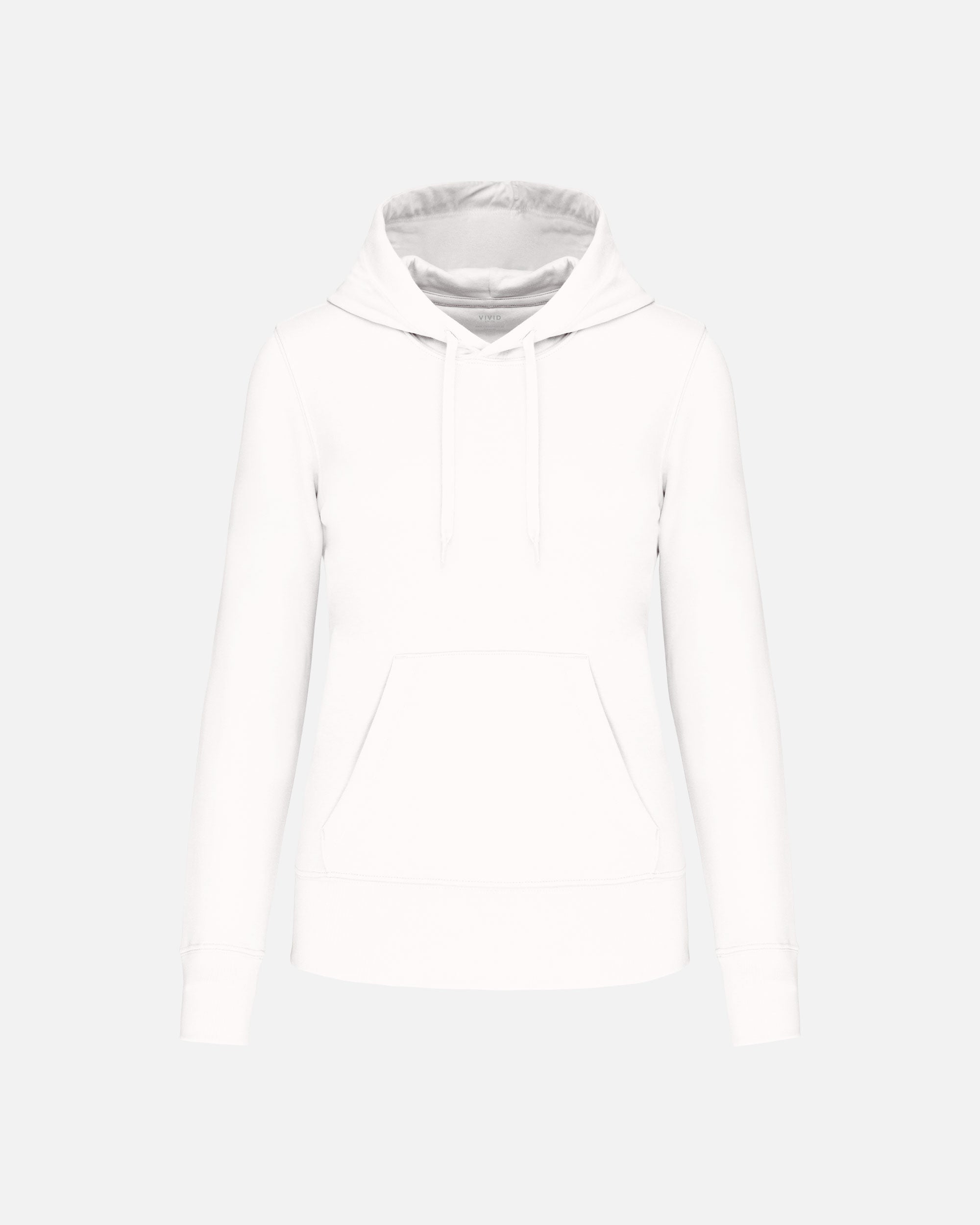 Klassisches Damen Kapuzensweatshirt White von VIVID