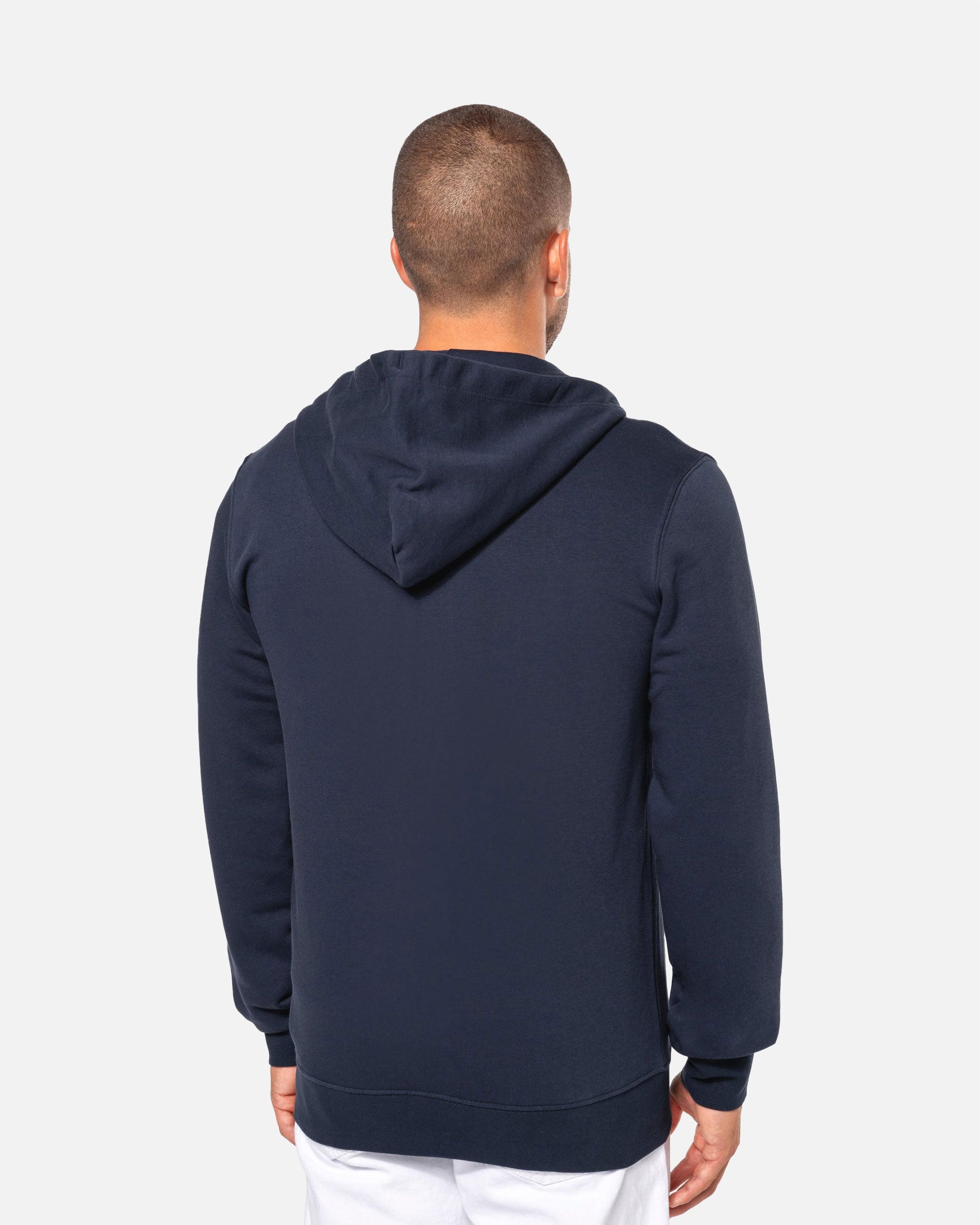 Klassisches Herren Zip Kapuzensweatshirt von VIVID