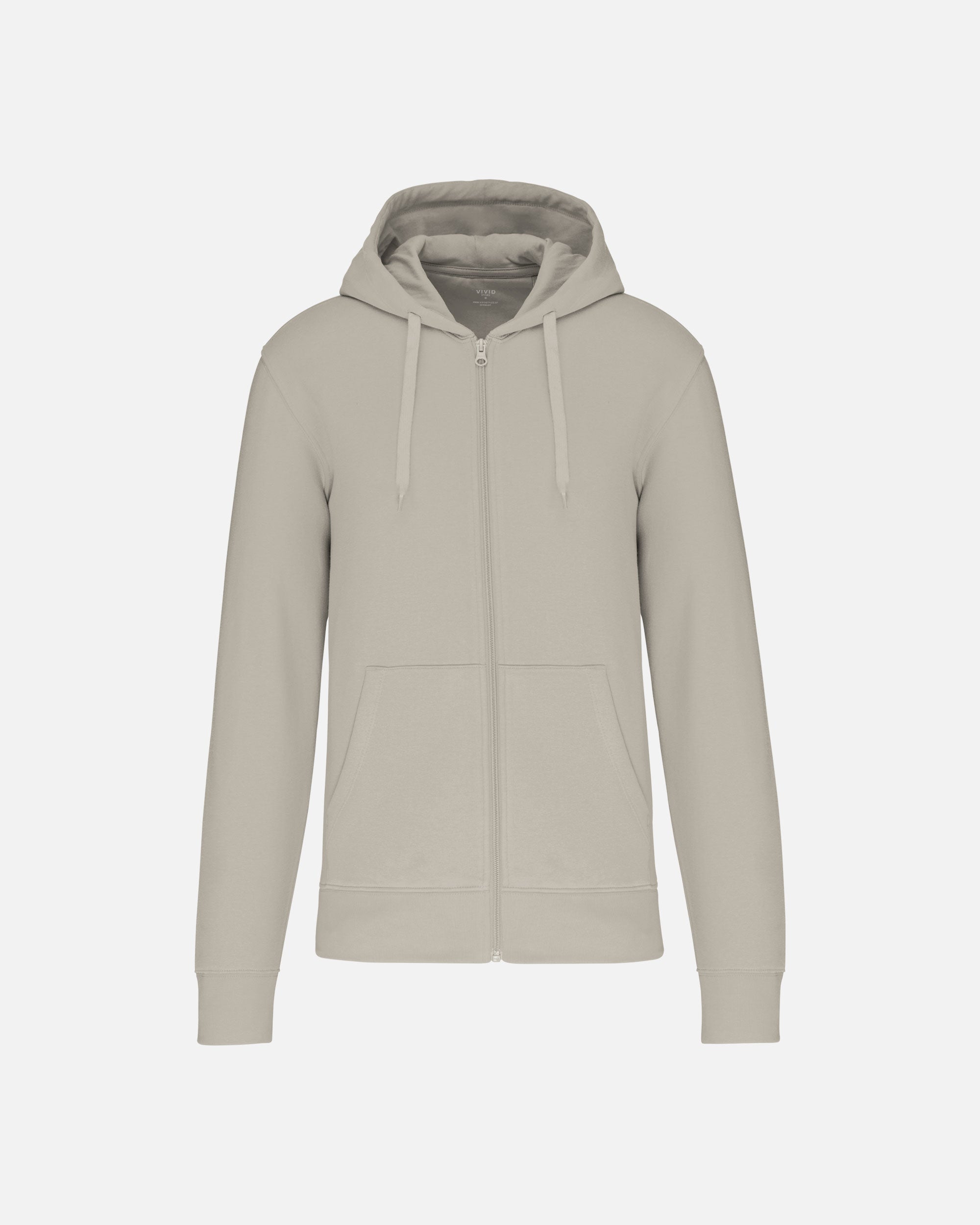 Klassisches Herren Zip Kapuzensweatshirt Clay von VIVID
