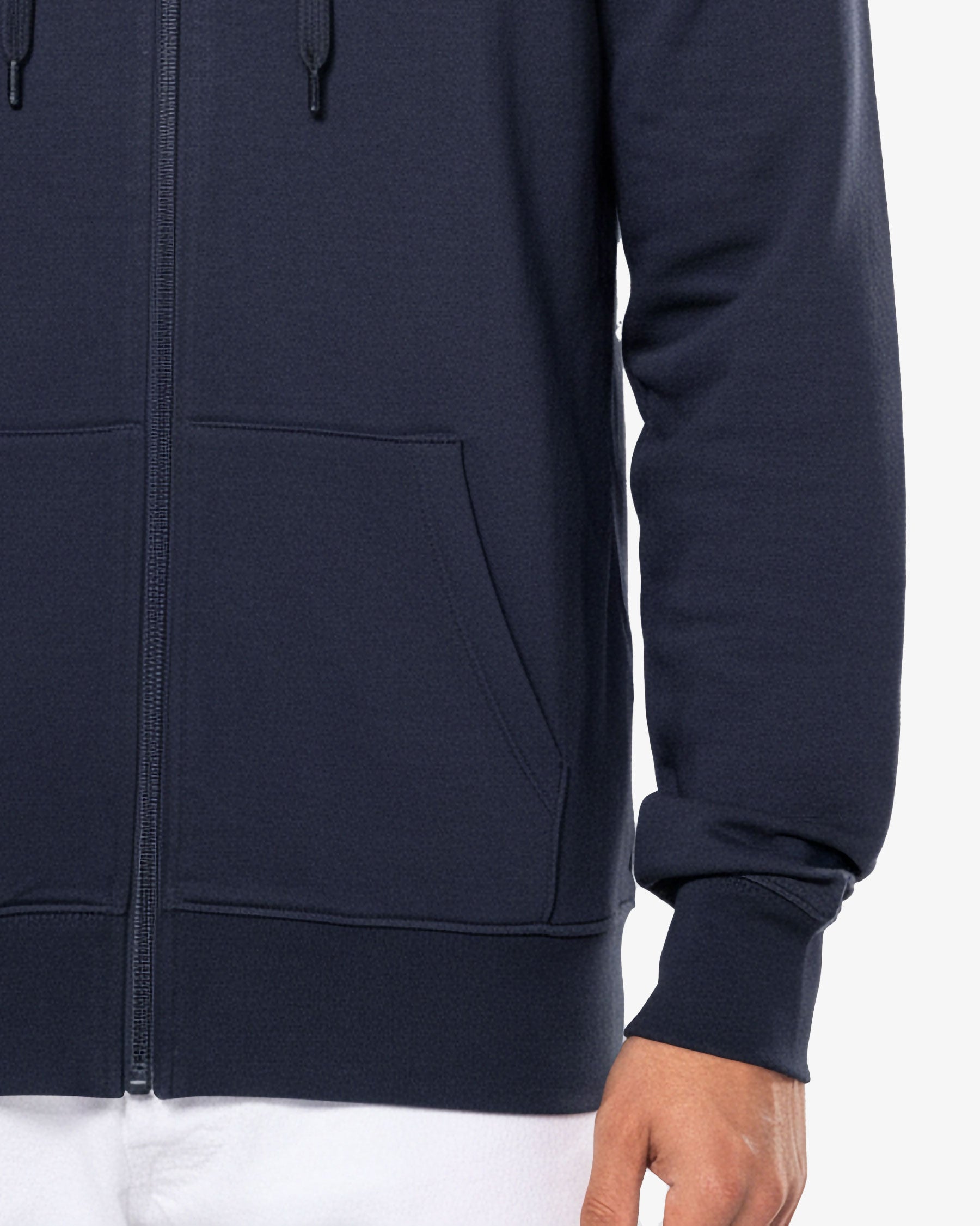 Klassisches Herren Zip Kapuzensweatshirt von VIVID
