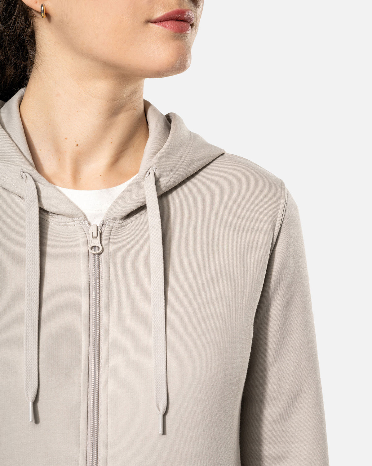Klassisches Damen Zip Kapuzensweatshirt von VIVID