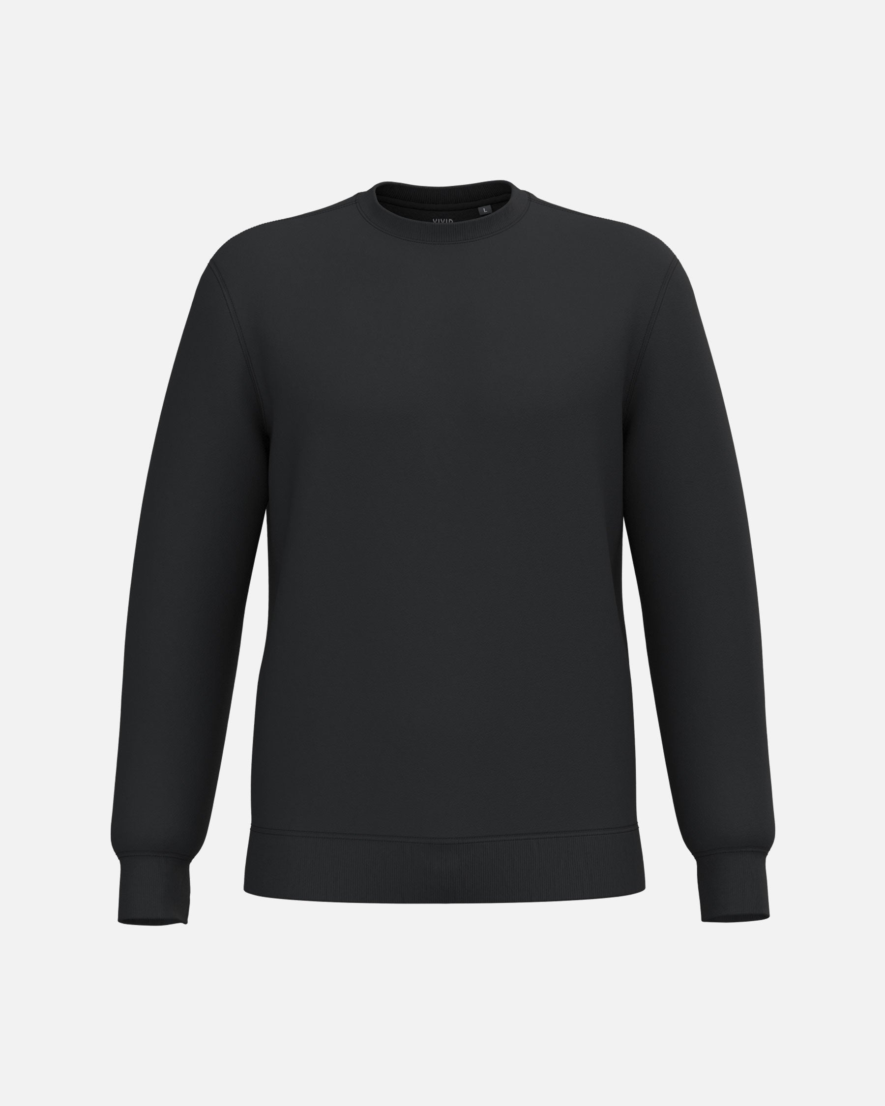 Klassisches Unisex Sweatshirt Black von VIVID