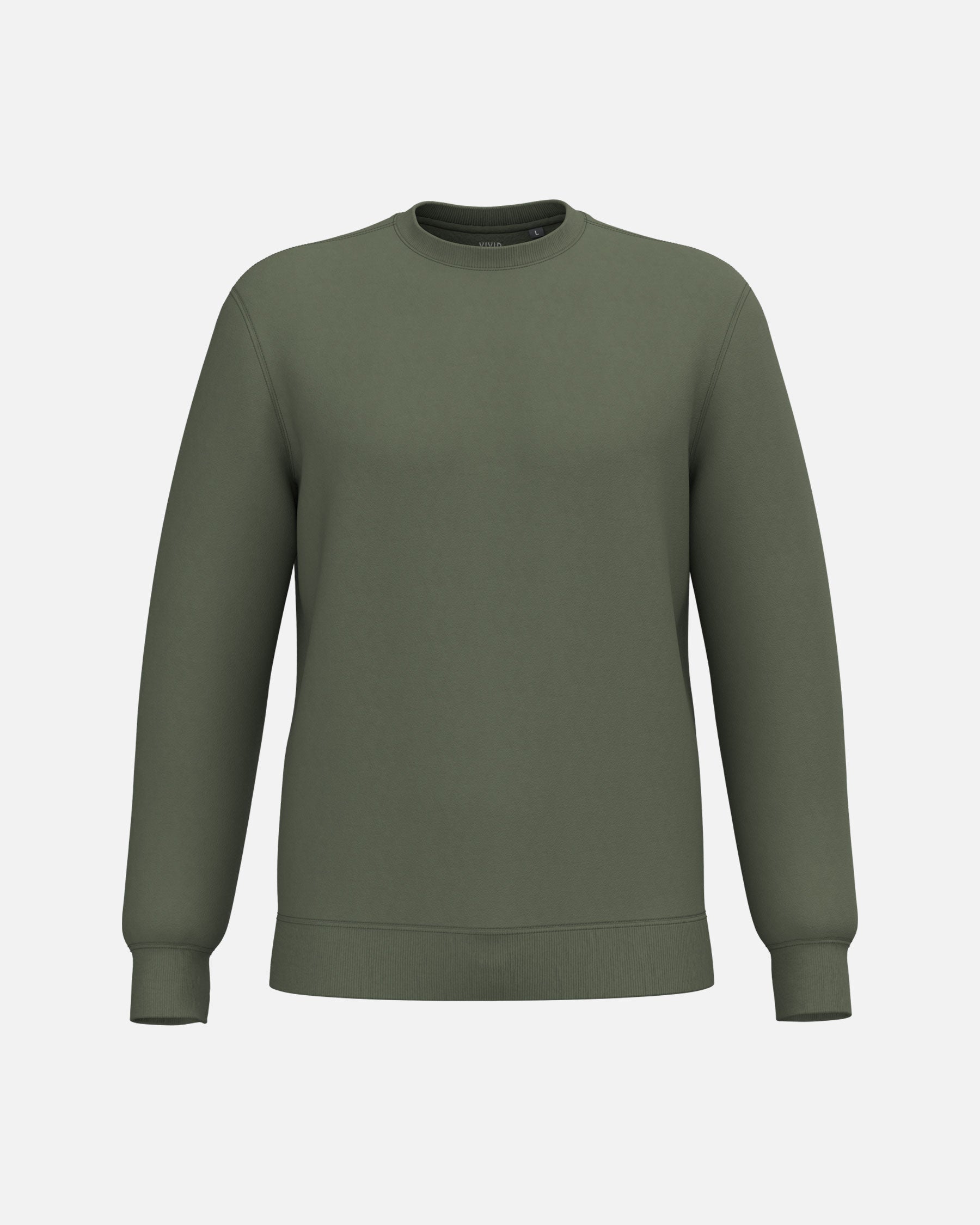 Klassisches Unisex Sweatshirt Caper Green von VIVID