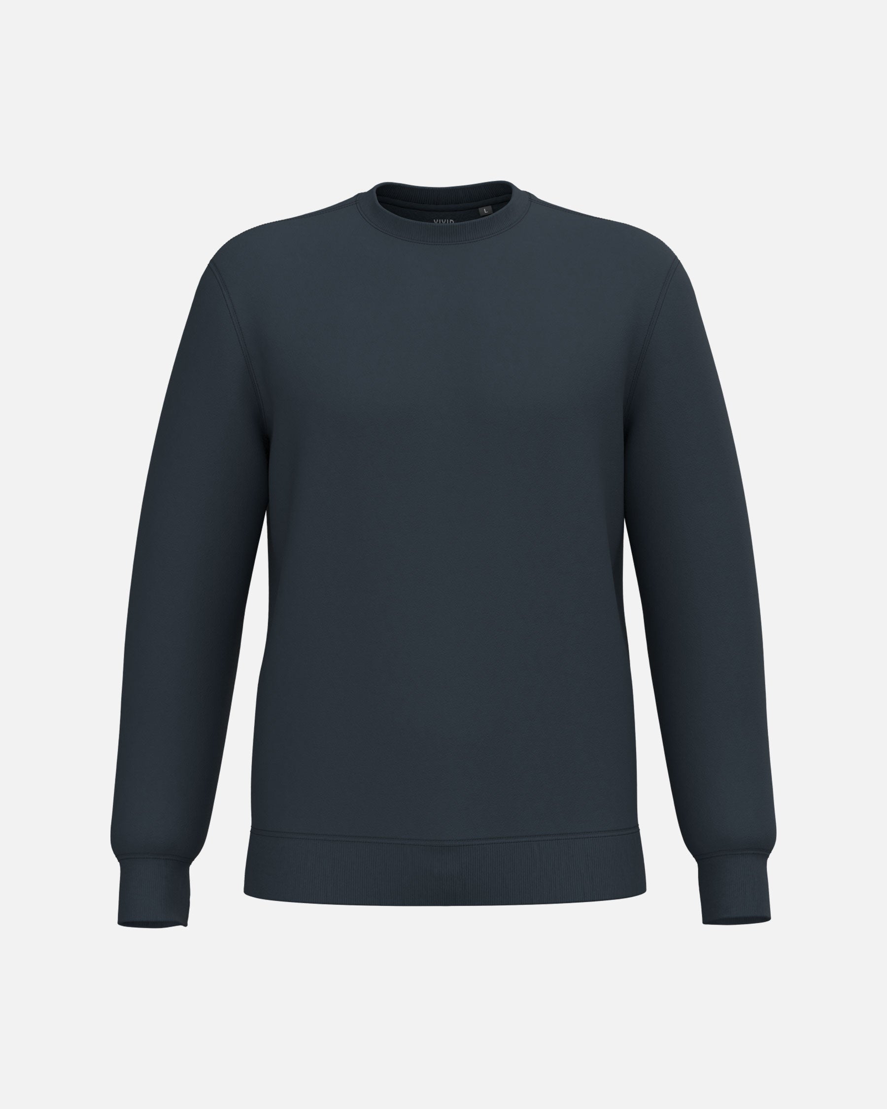 Klassisches Unisex Sweatshirt Navy Blue von VIVID