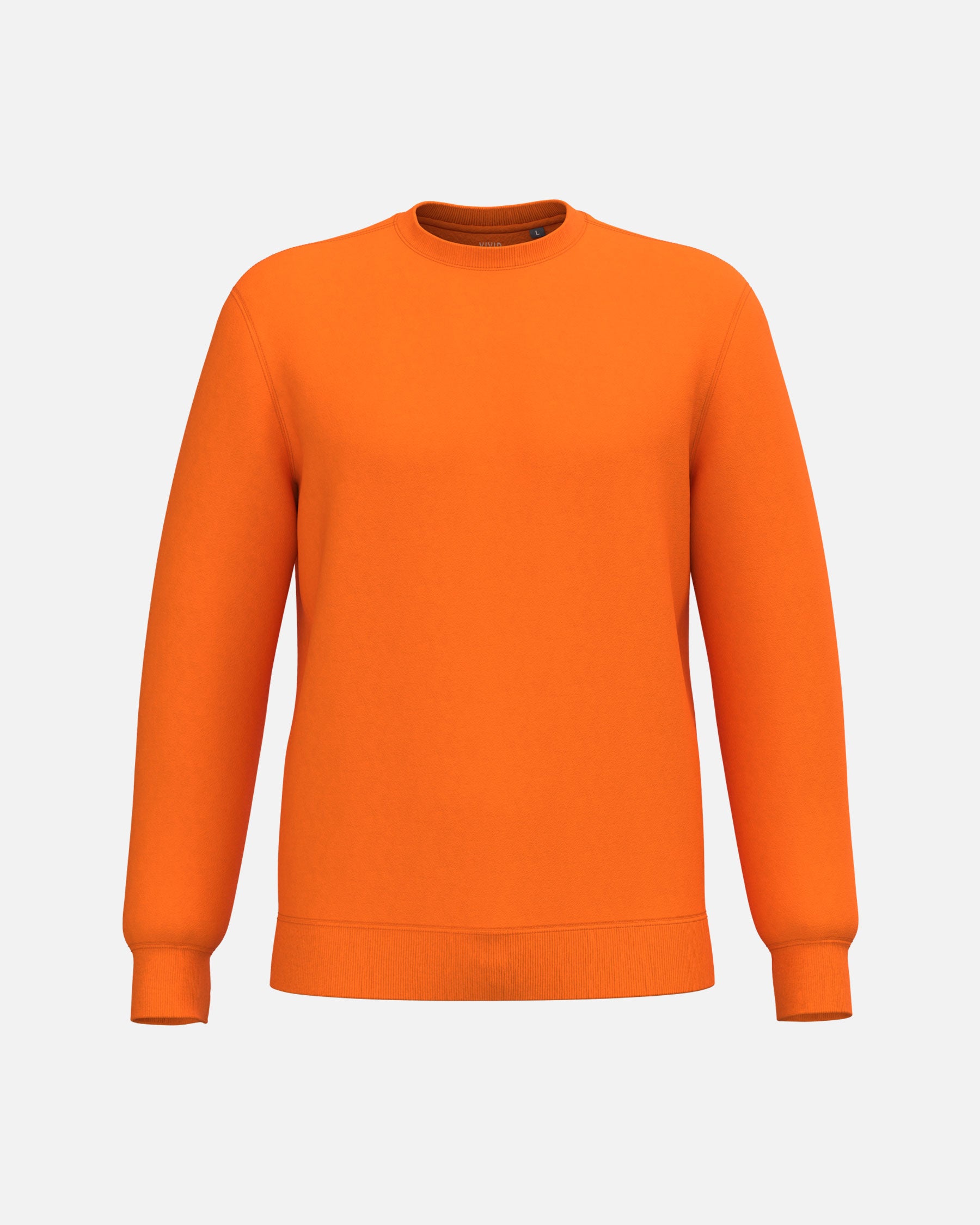 Klassisches Unisex Sweatshirt Orange von VIVID
