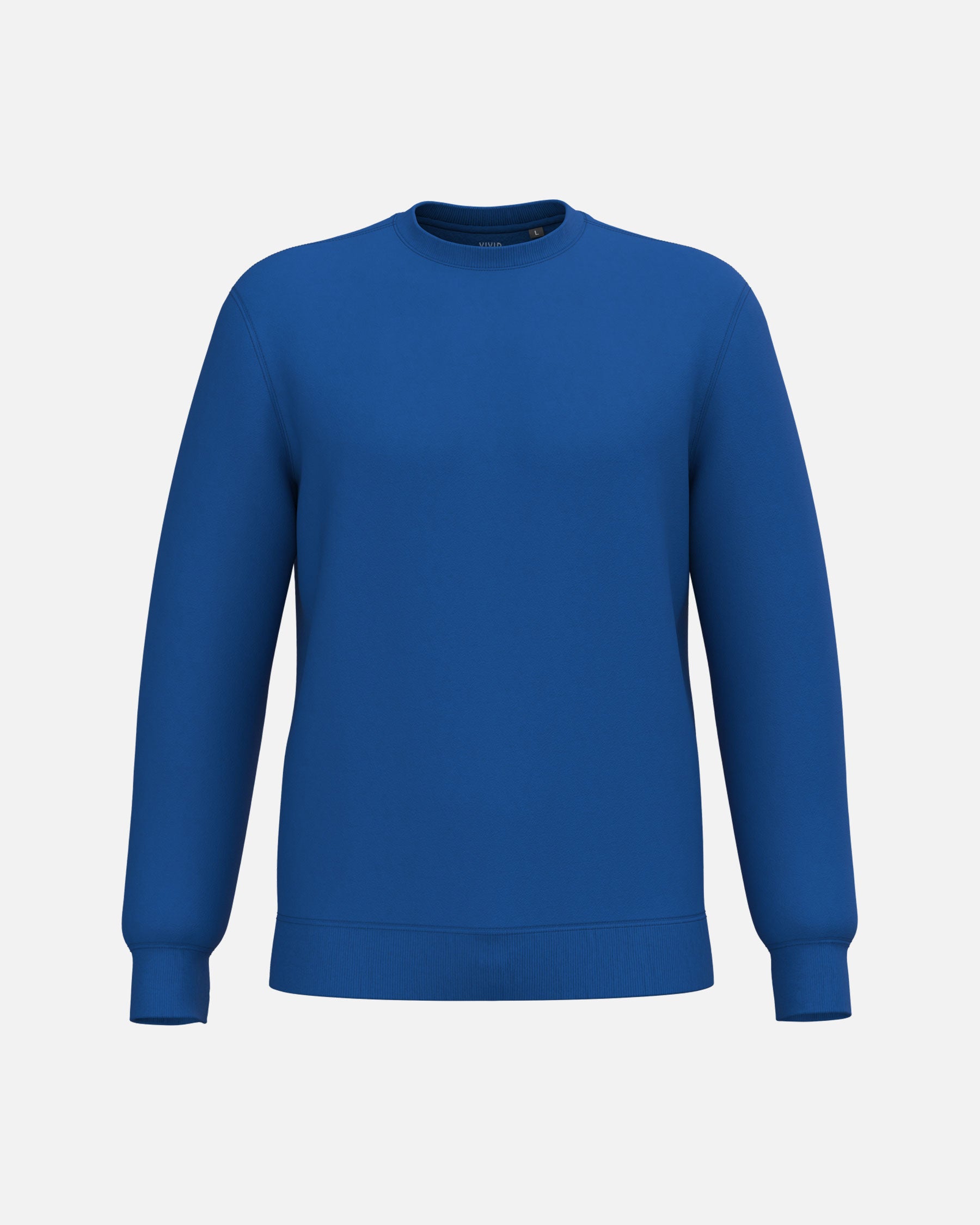 Klassisches Unisex Sweatshirt Royal Blue von VIVID