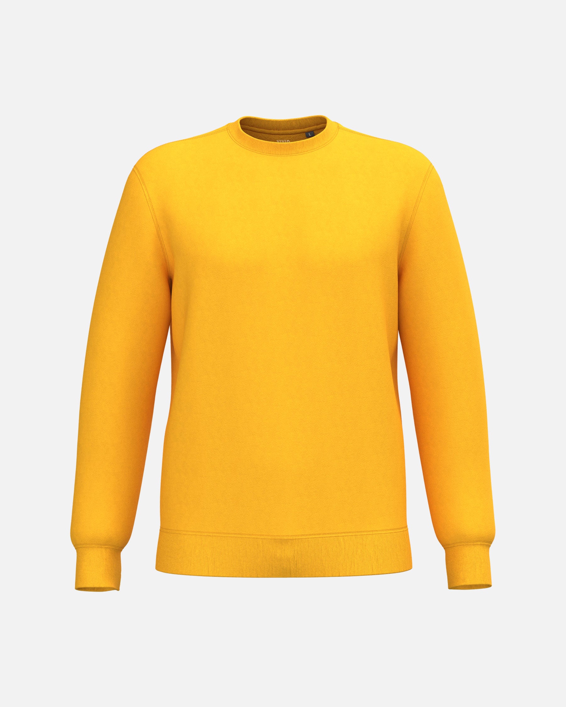 Klassisches Unisex Sweatshirt Sun Yellow von VIVID