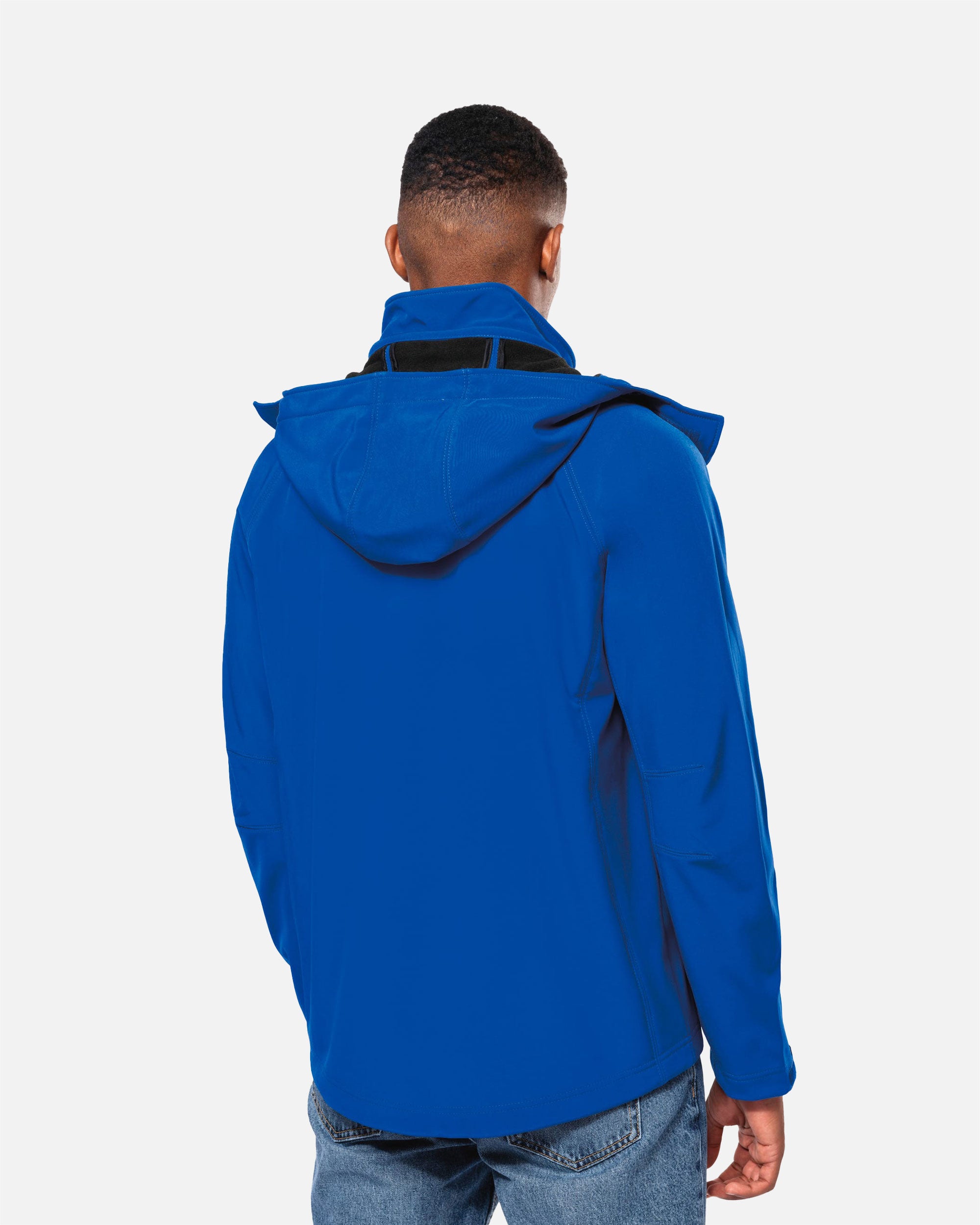 Herren Softshell Jacke mit abnehmbarer Kapuze von VIVID
