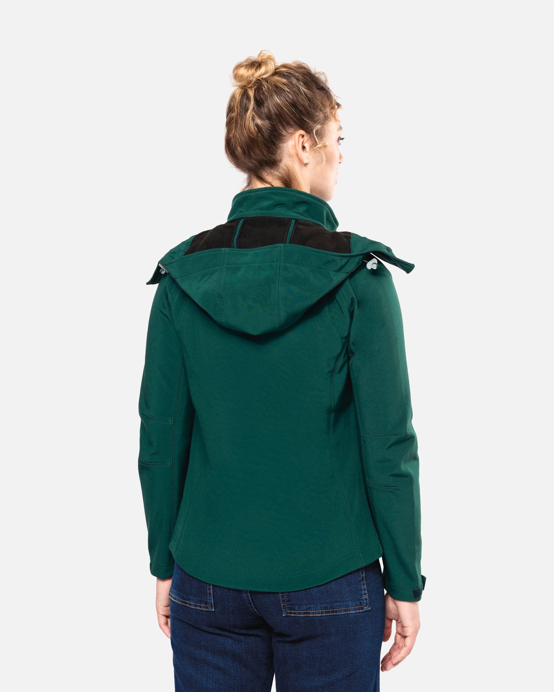 Damen Softshell Jacke mit abnehmbarer Kapuze von VIVID