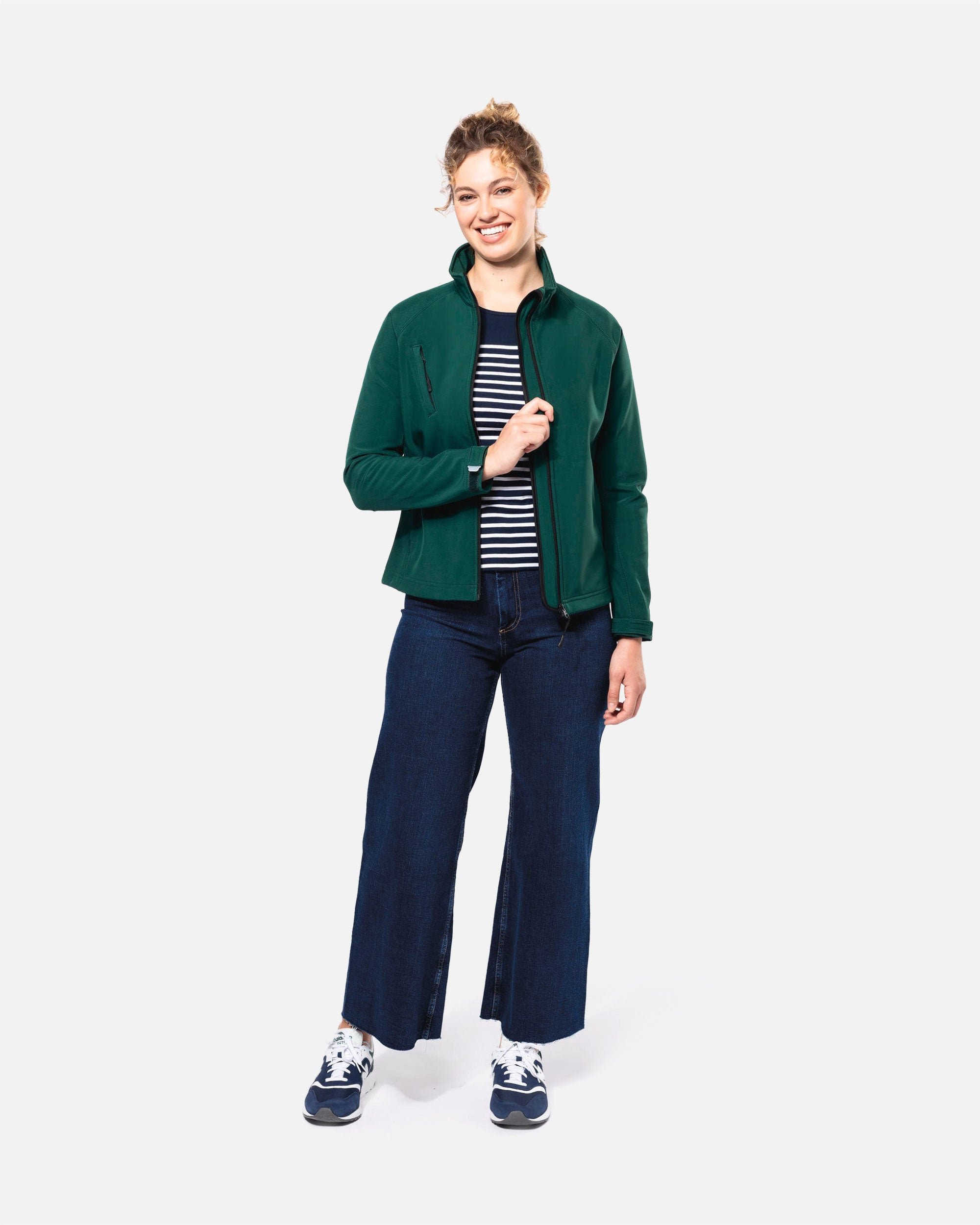 Damen Softshell Jacke mit abnehmbarer Kapuze von VIVID