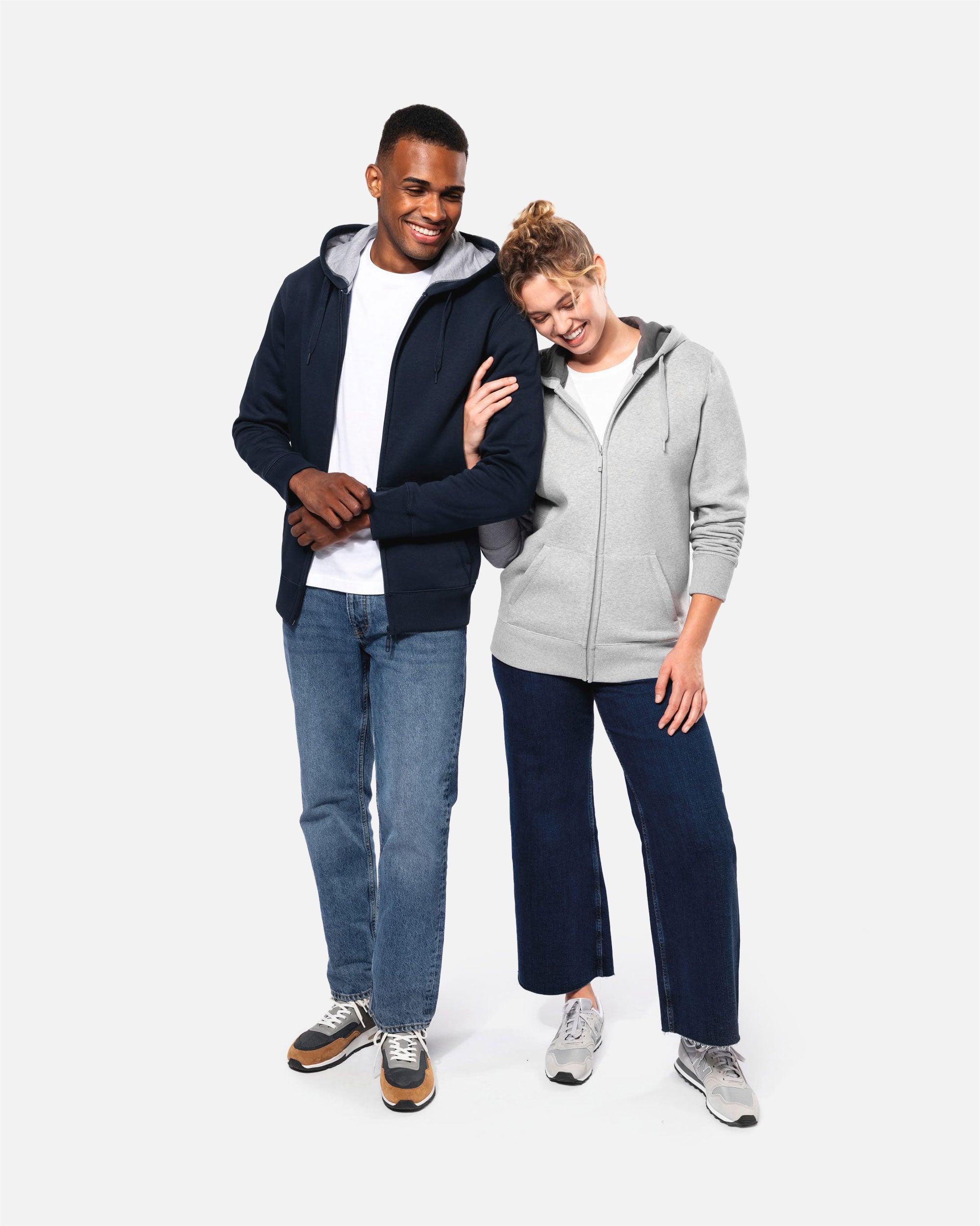 Schweres Unisex Zip Kapuzensweatshirt von VIVID