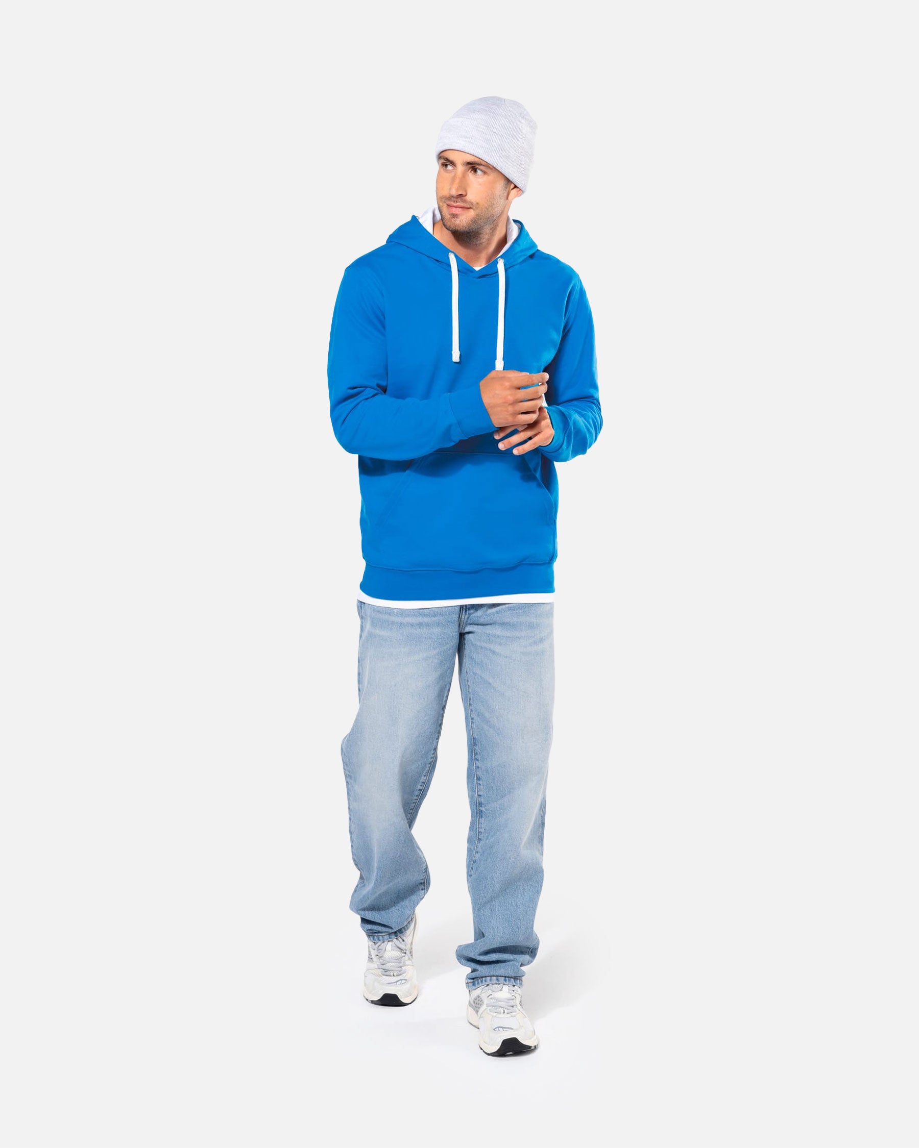 Zweifarbiges Herren Kapuzensweatshirt von VIVID