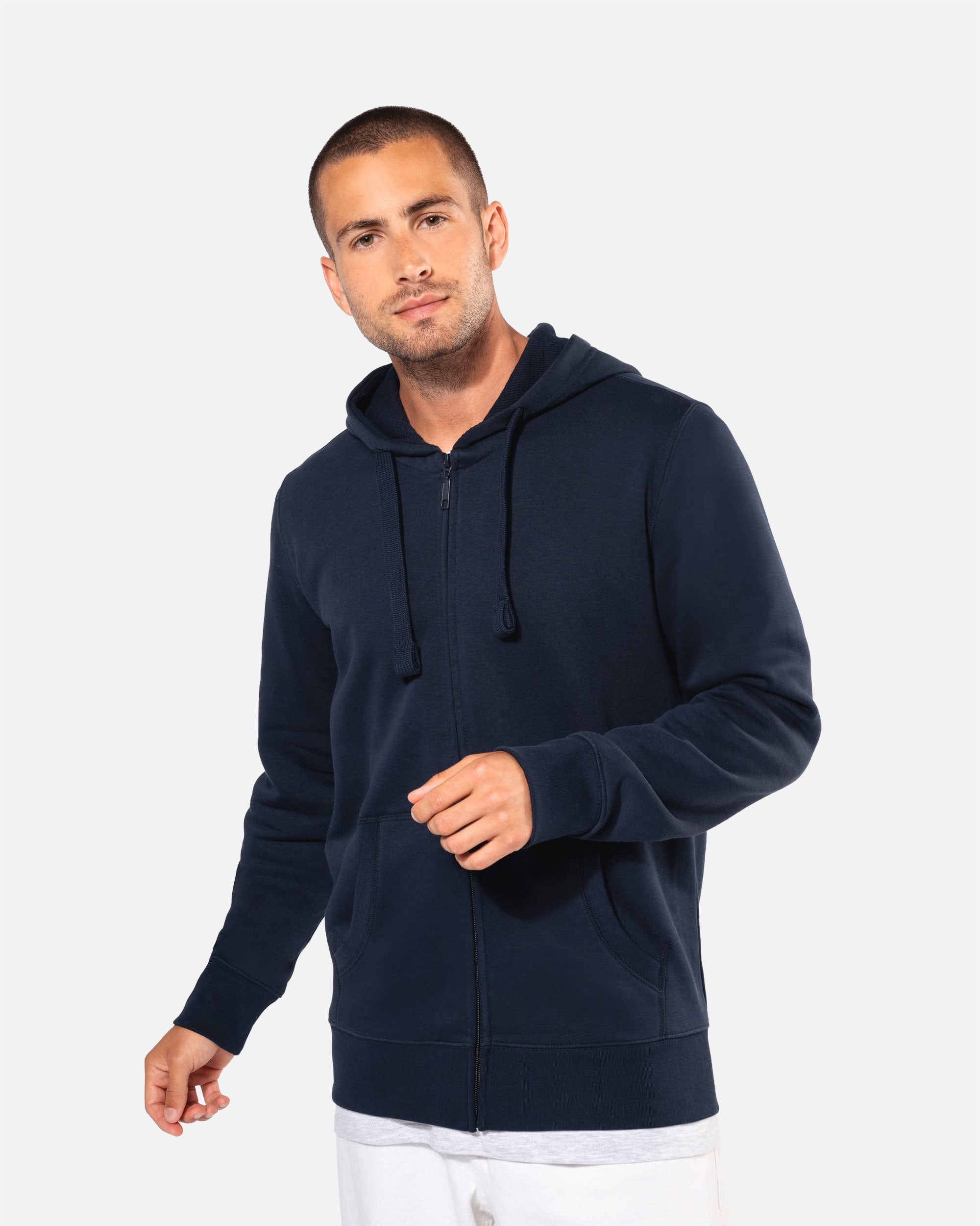 Herren Zip Kapuzensweatshirt