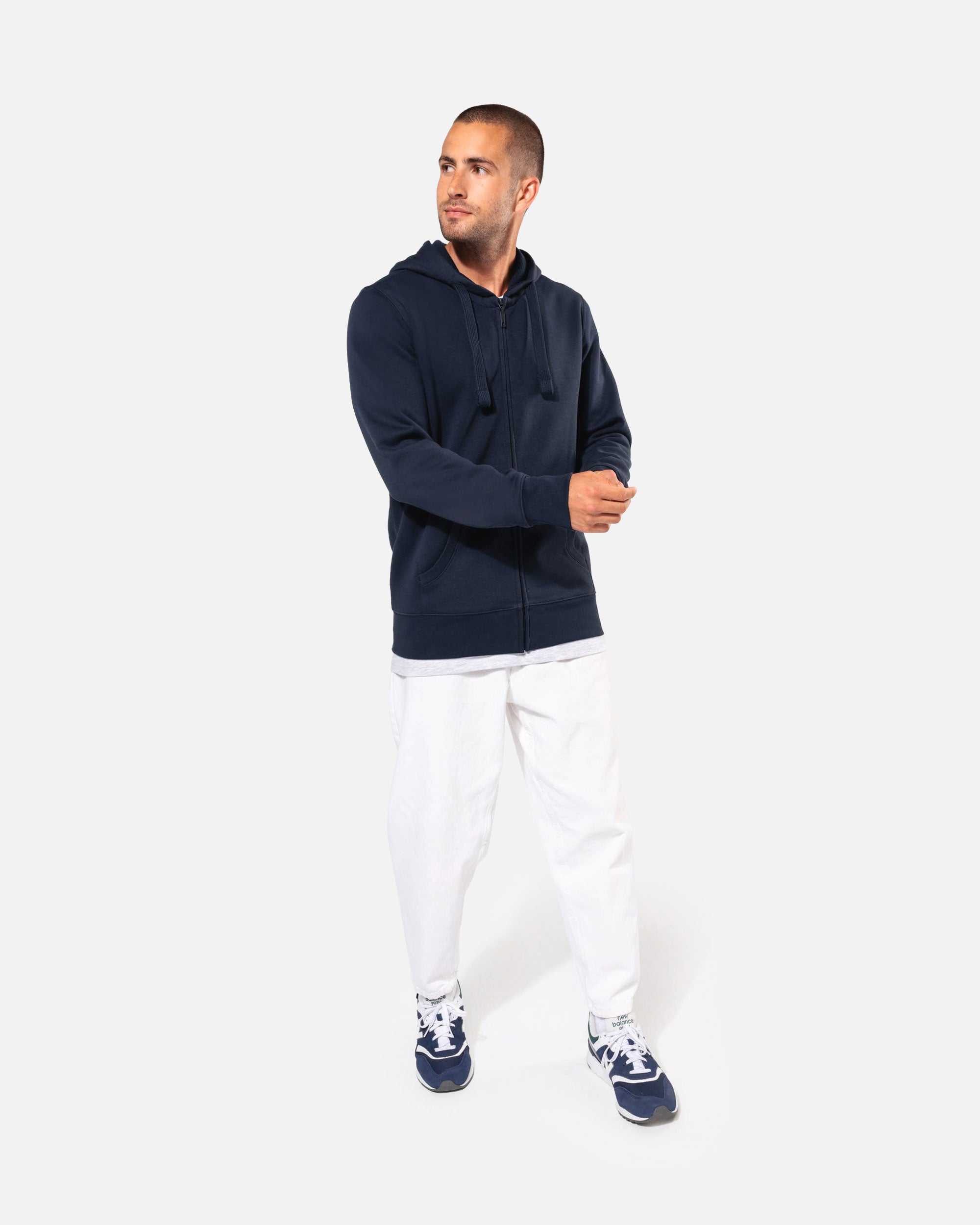 Herren Zip Kapuzensweatshirt