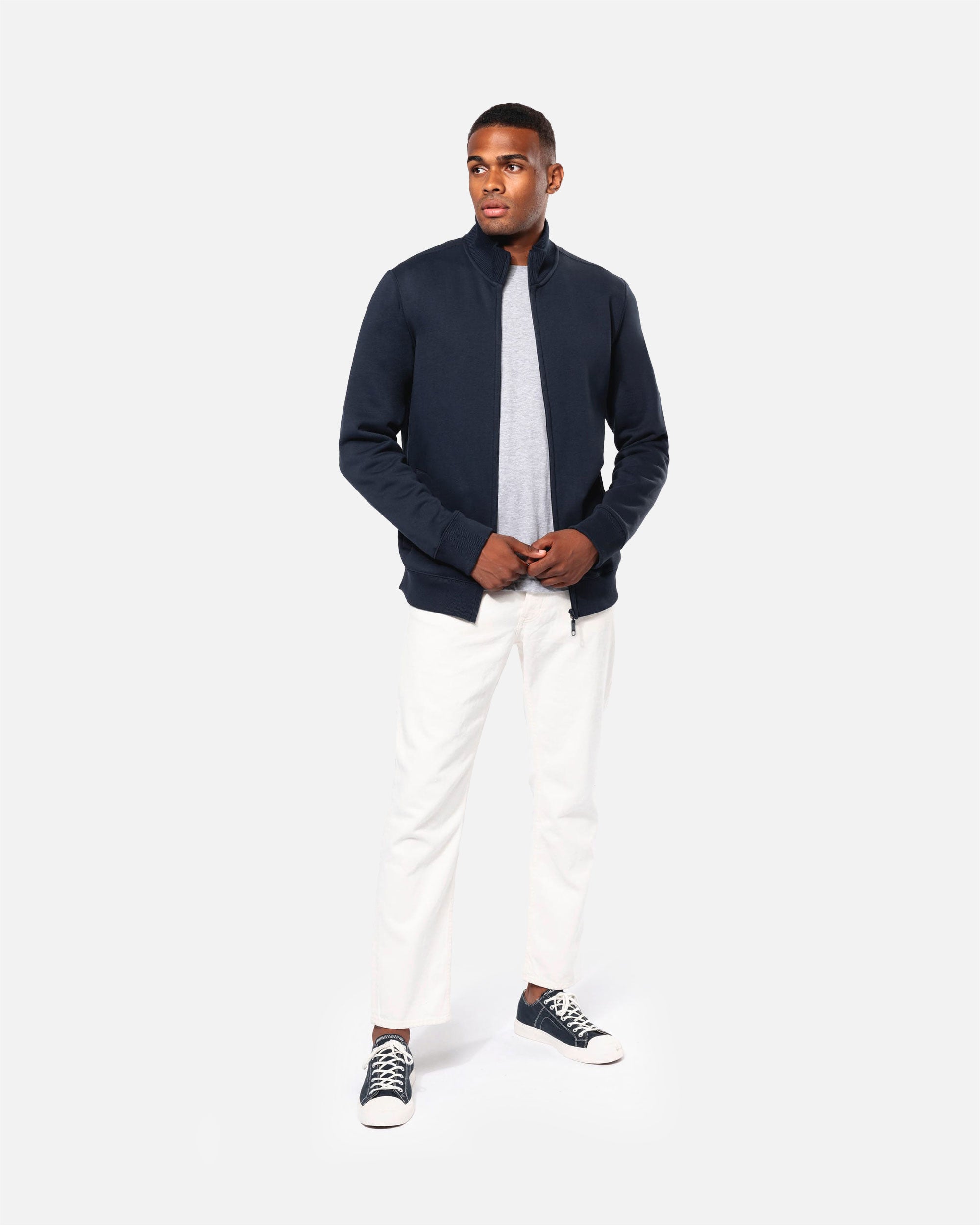 Schweres Herren Fleece 1/4 Zip Sweatshirt von VIVID