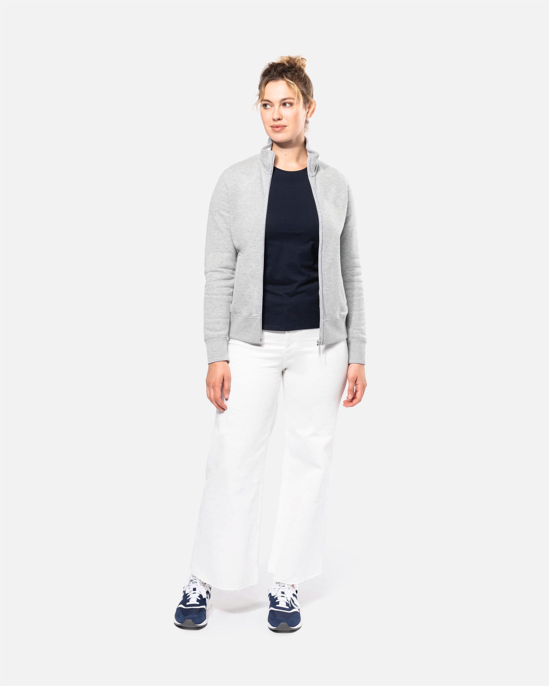 Schweres Damen Fleece 1/4 Zip Sweatshirt von VIVID
