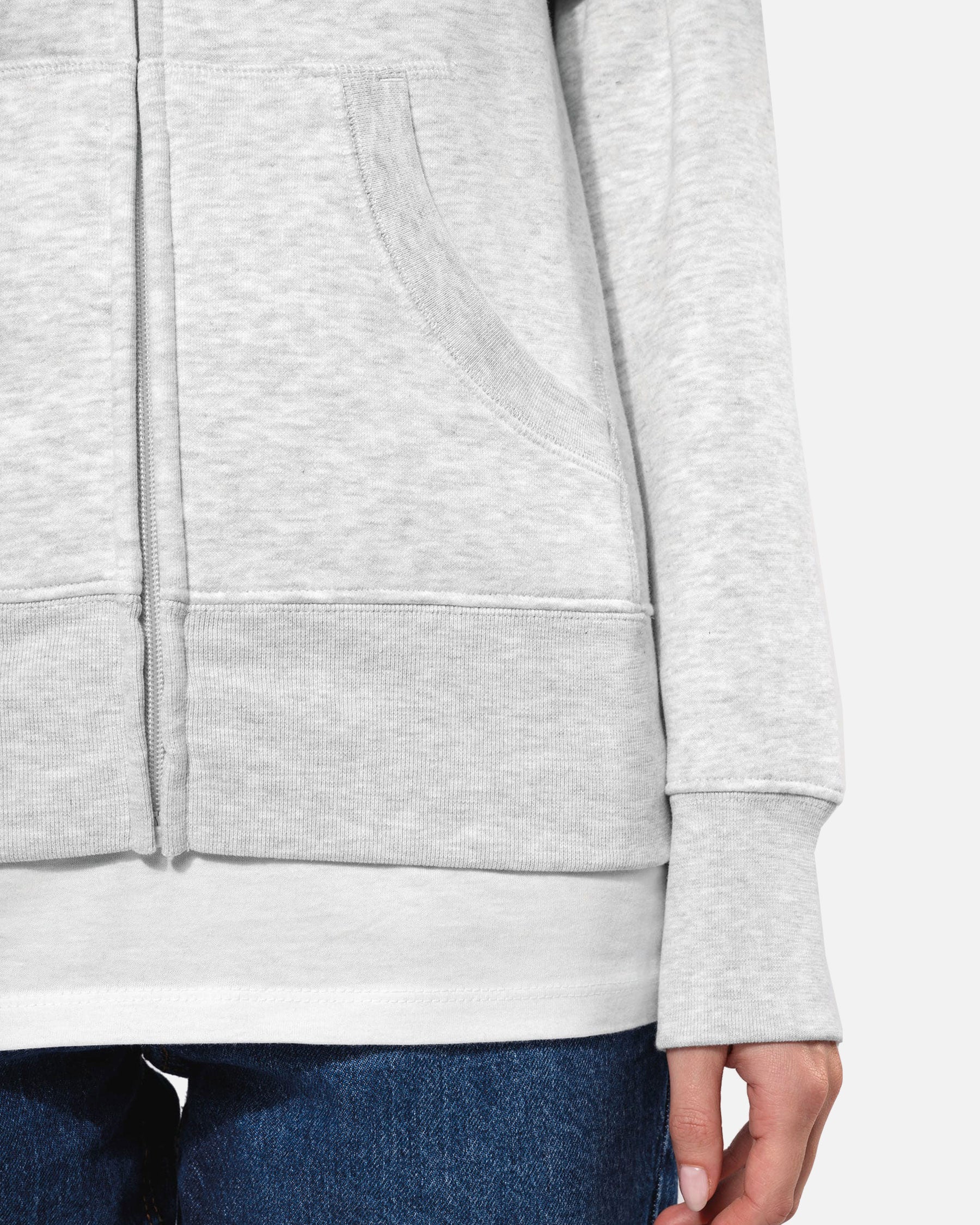 Damen Zip Kapuzensweatshirt von VIVID