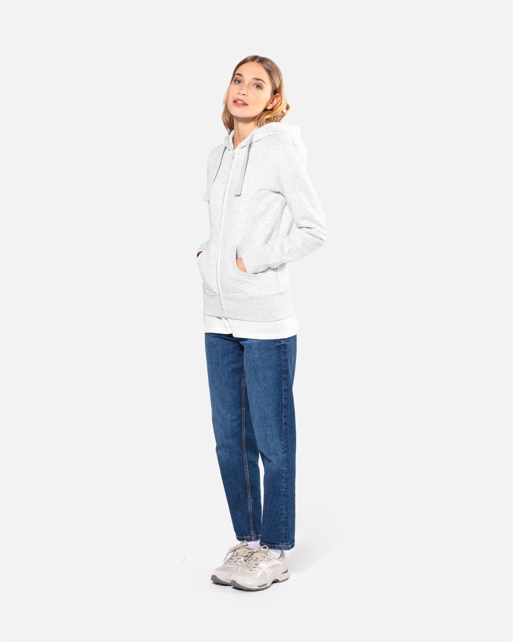 Damen Zip Kapuzensweatshirt von VIVID