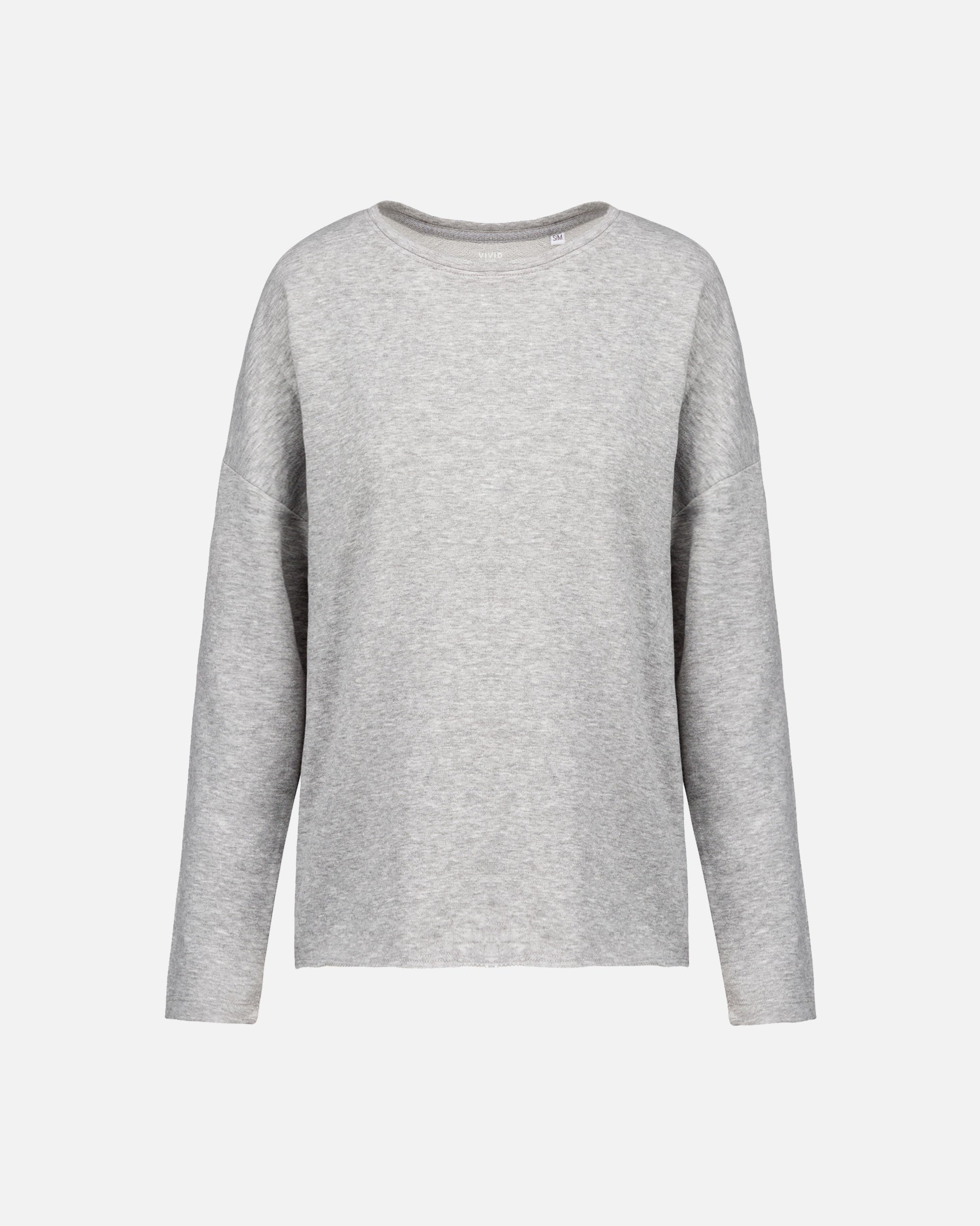 Lockeres Damen Sweatshirt Grey Heather von VIVID