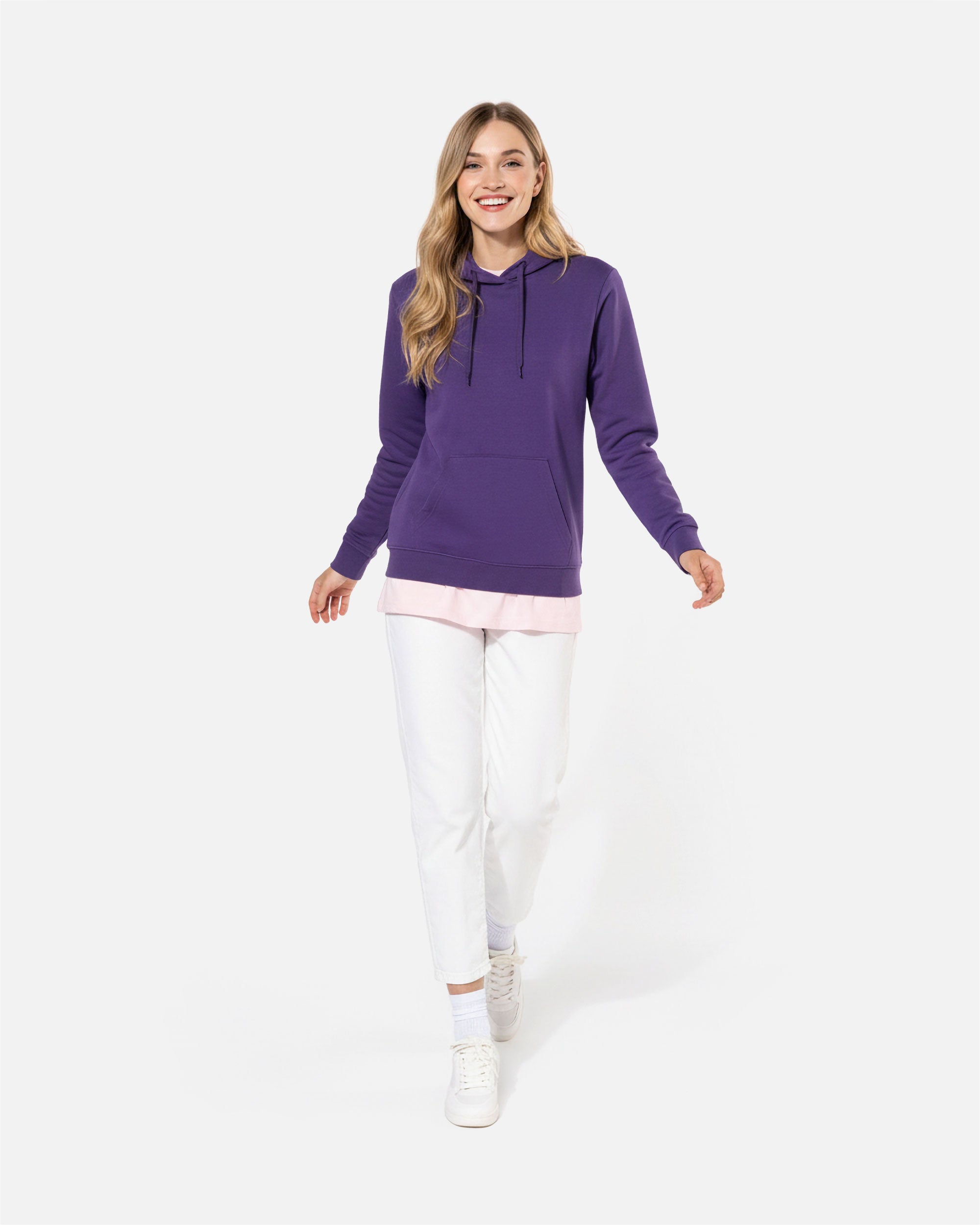 Damen Basic Kapuzensweatshirt von VIVID