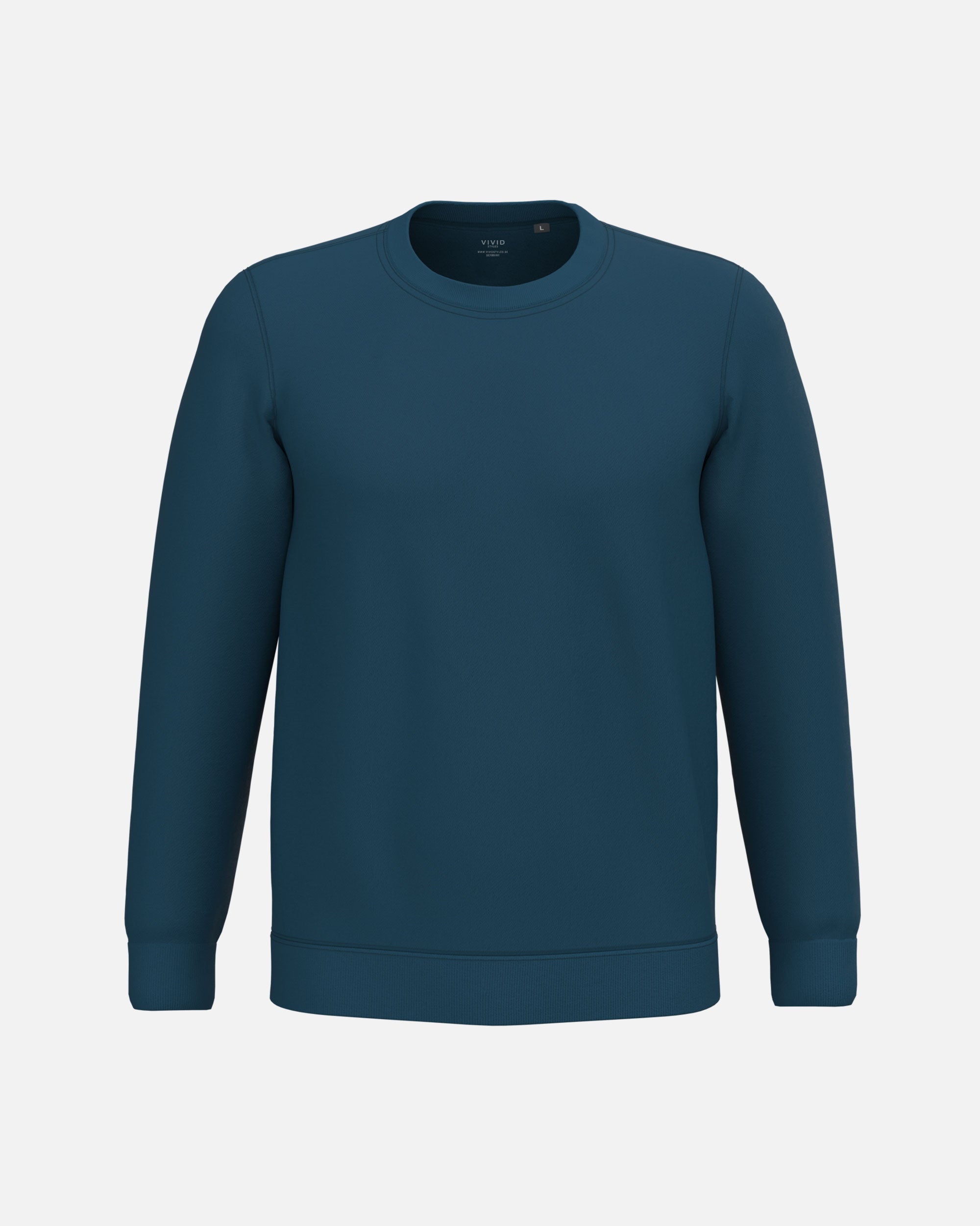 Herren Basic Sweatshirt Ink Blue von VIVID