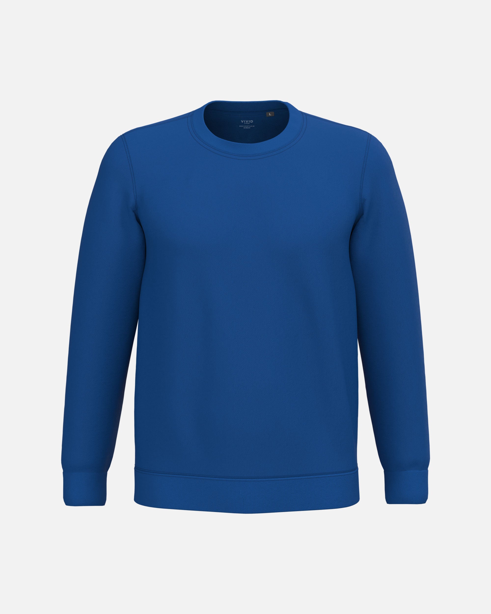 Herren Basic Sweatshirt Royal Blue von VIVID