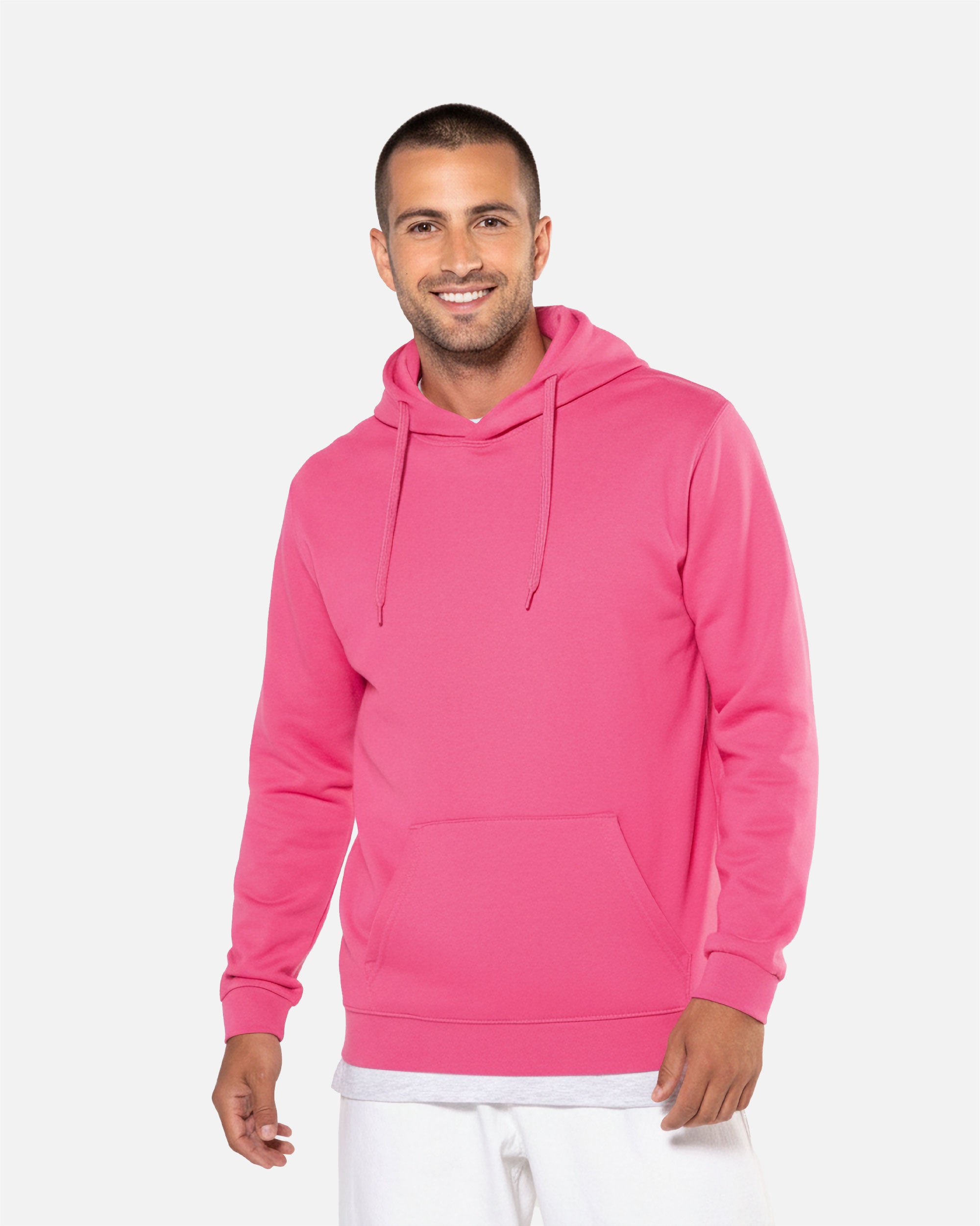 Herren Basic Kapuzensweatshirt Candyfloss von VIVID