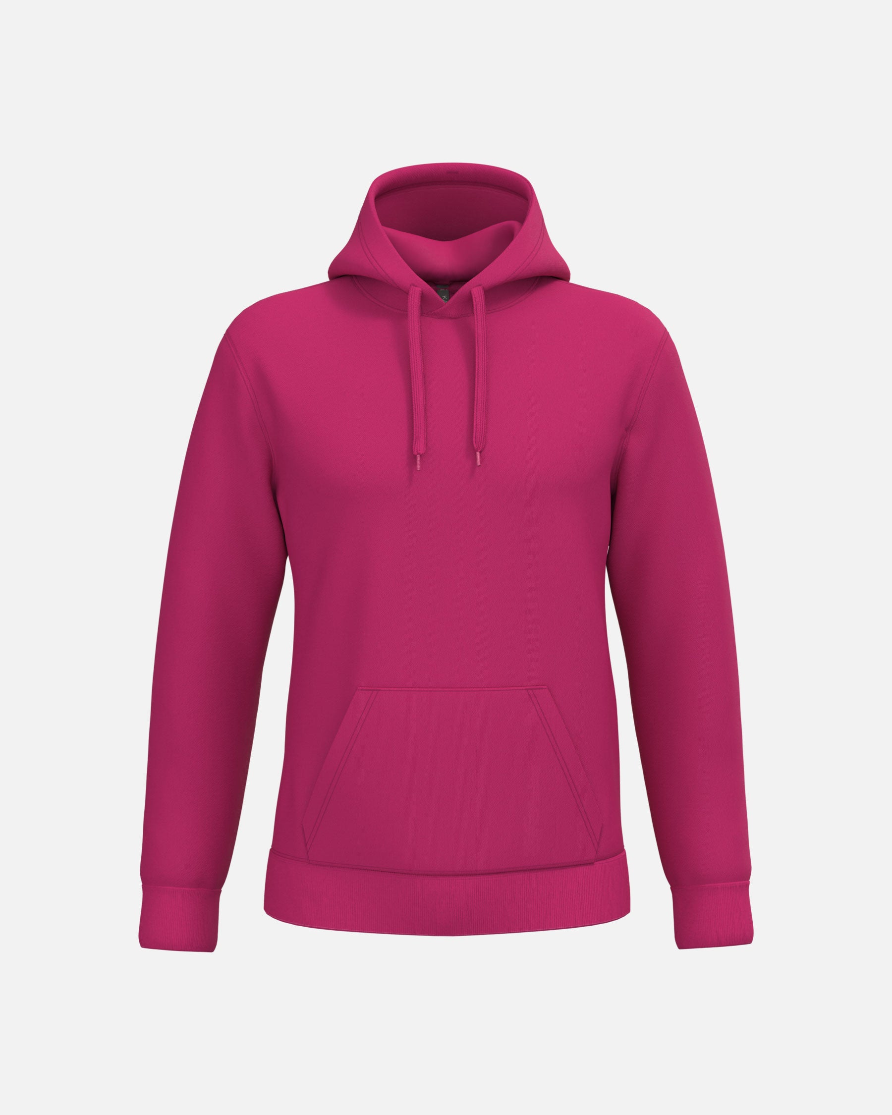 Herren Basic Kapuzensweatshirt Hot Pink von VIVID