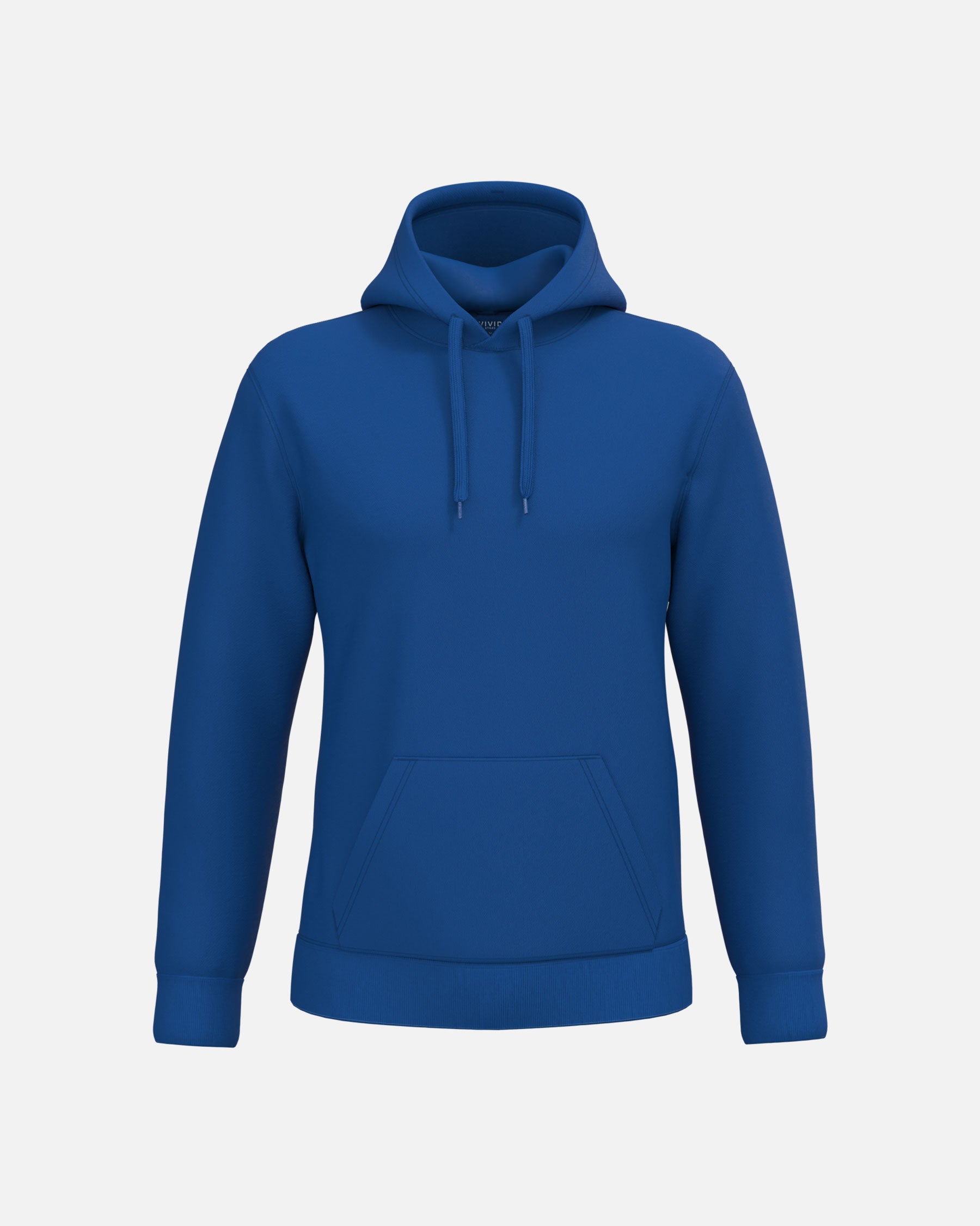 Herren Basic Kapuzensweatshirt Royal Blue von VIVID