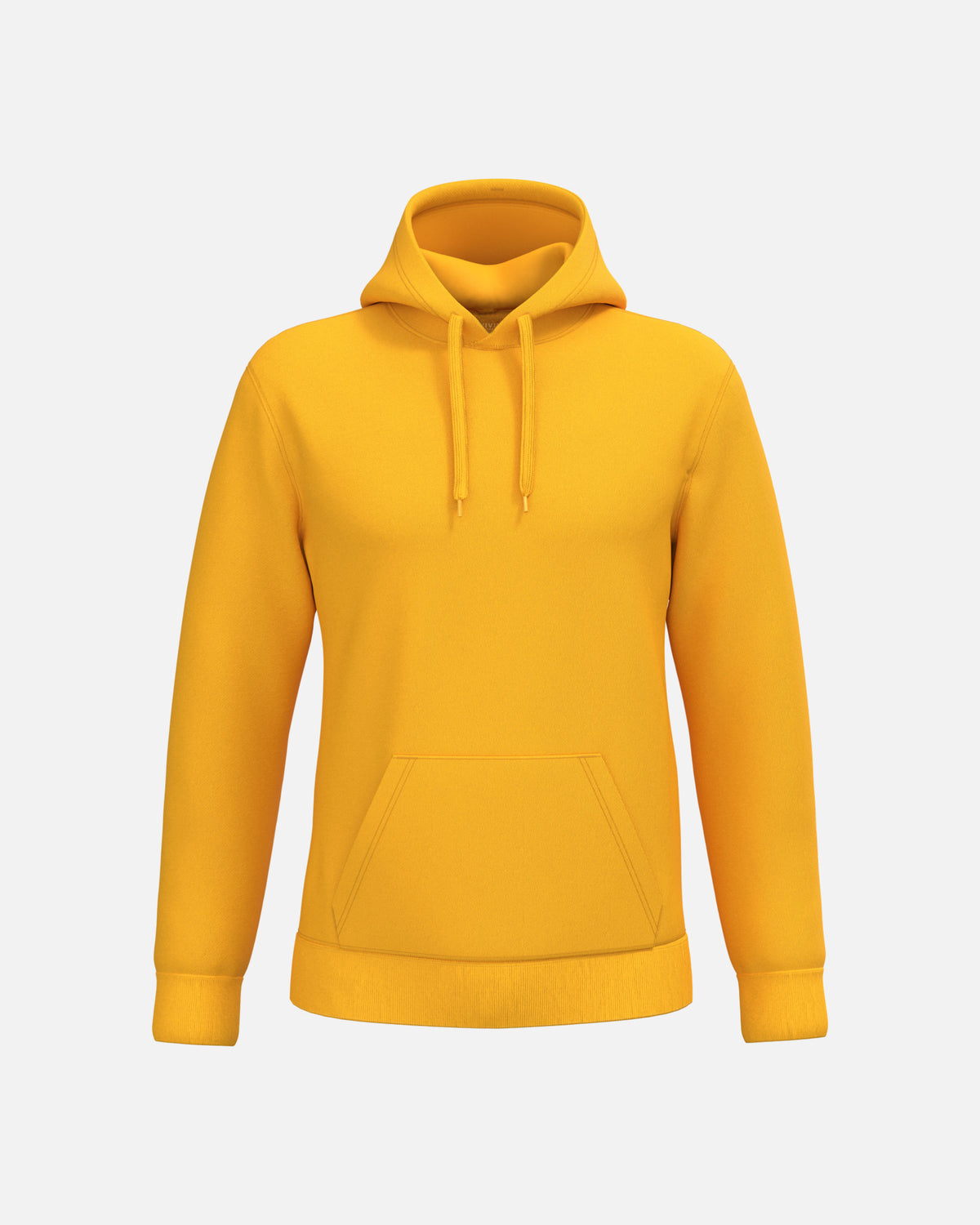 Herren Basic Kapuzensweatshirt Sun Yellow von VIVID