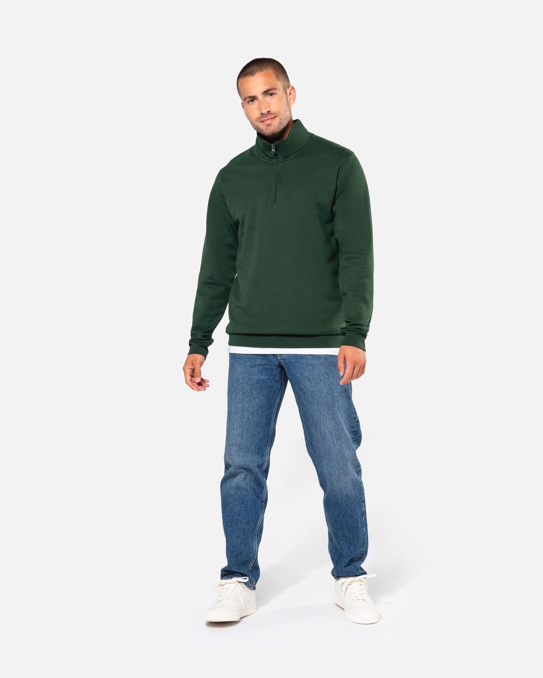 Herren Basic 1/4 Zip Sweatshirt von VIVID