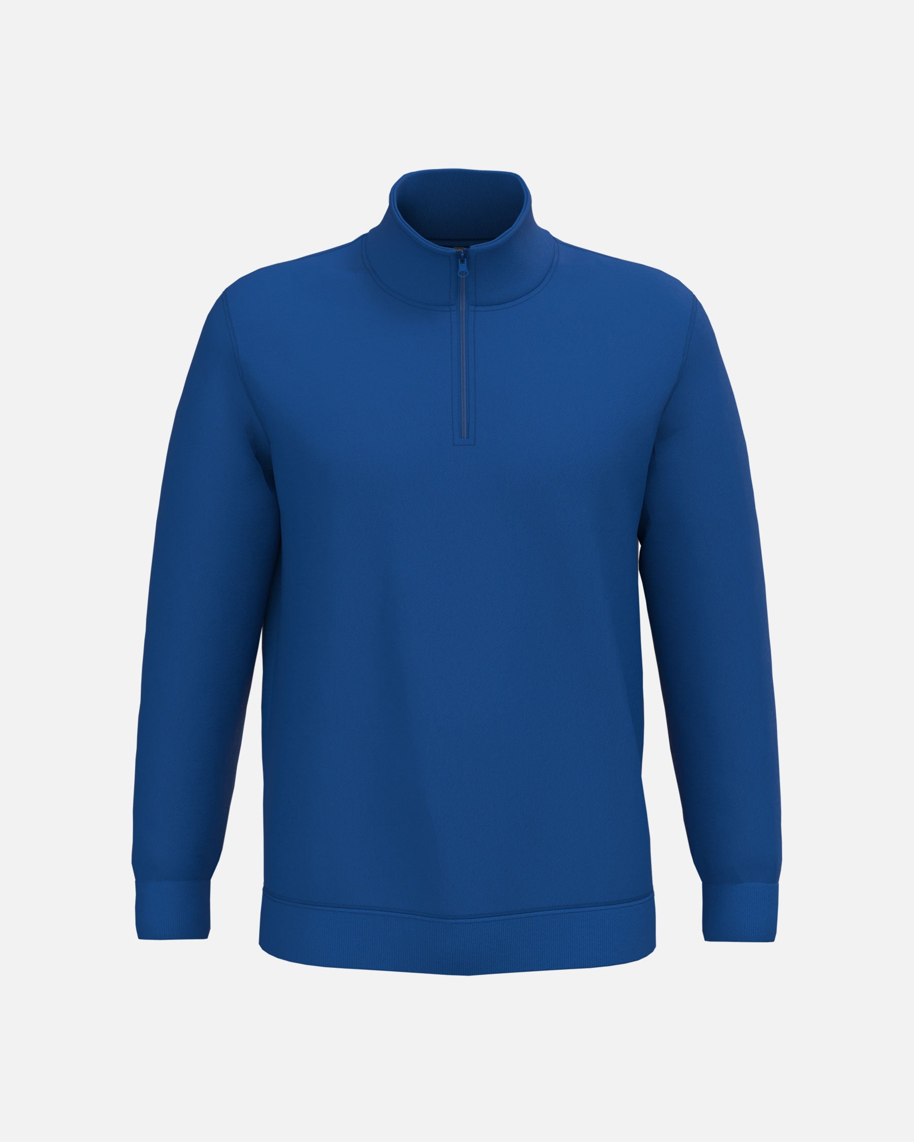 Herren Basic 1/4 Zip Sweatshirt Royal Blue von VIVID
