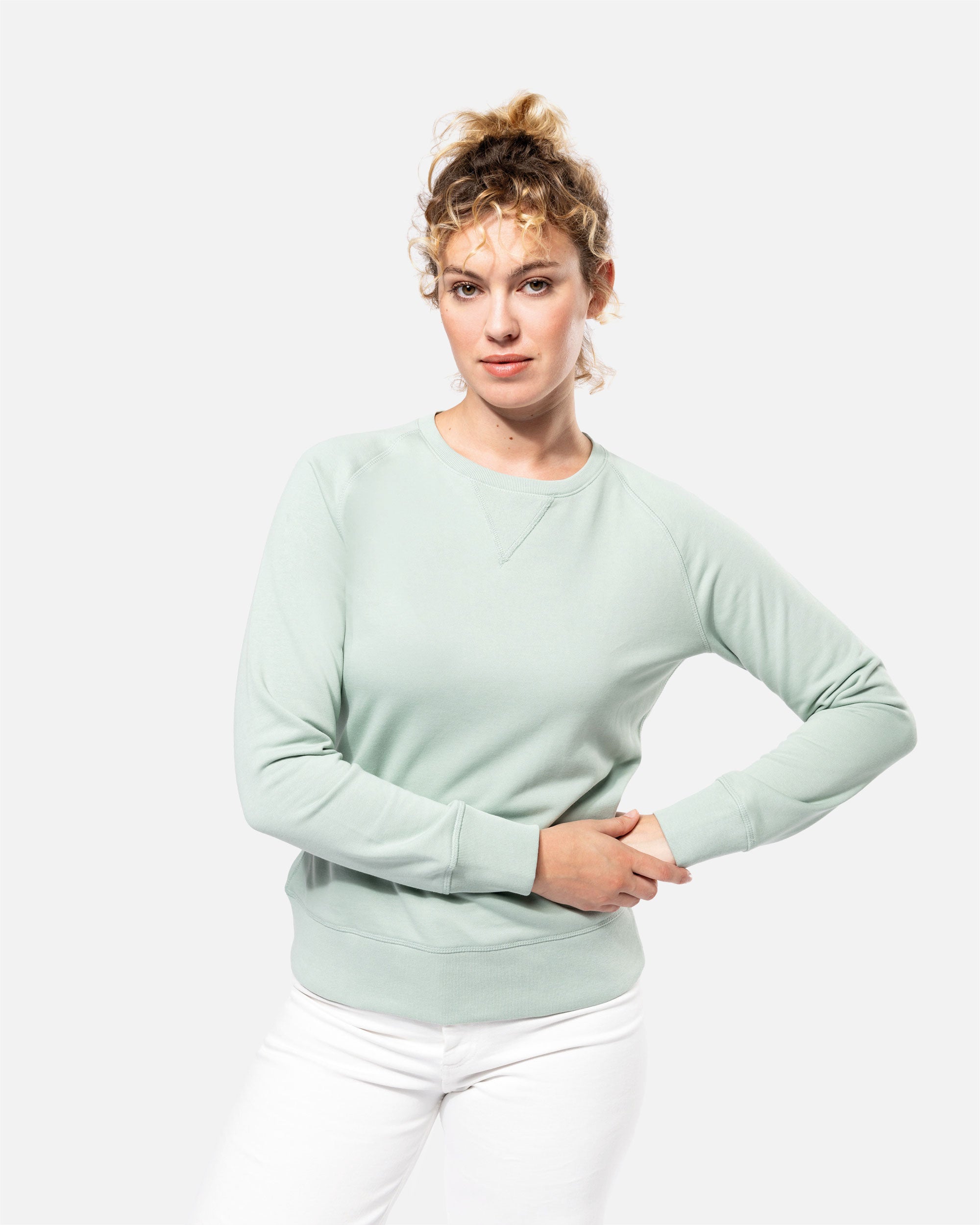 Damen Raglan Sweatshirt Sage von VIVID