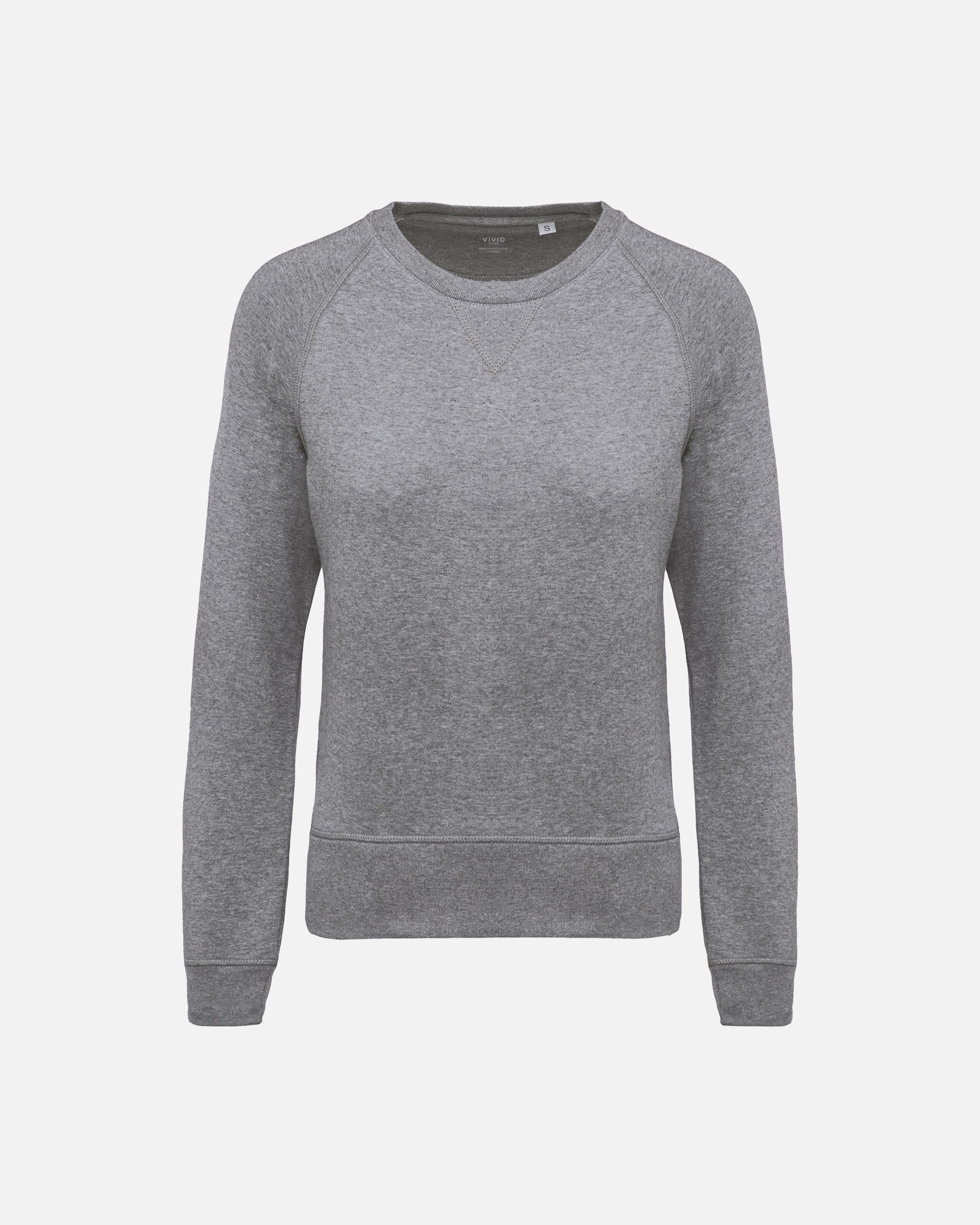 Damen Raglan Sweatshirt Grey Heather von VIVID