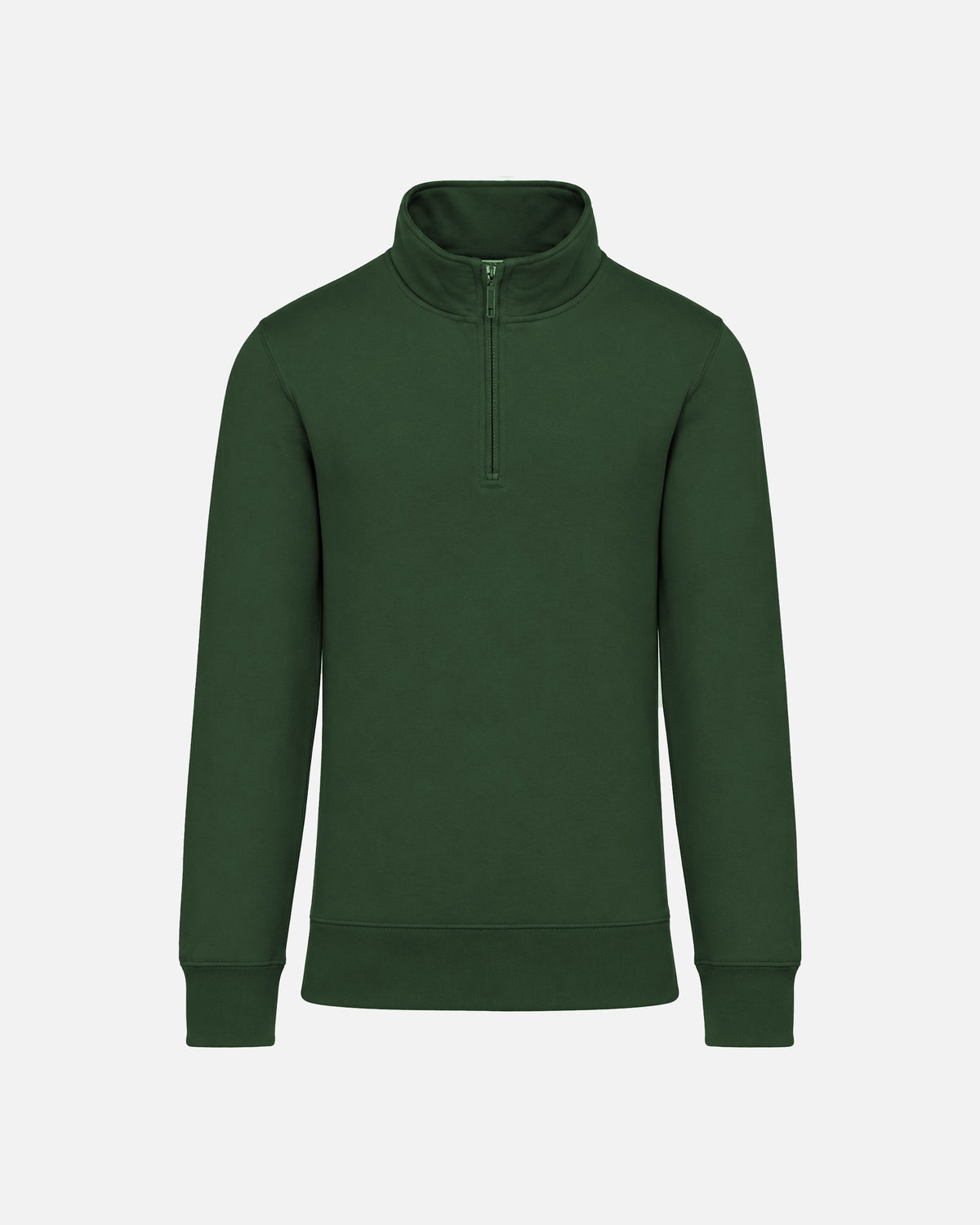 Klassisches Herren 1/4 Zip Sweatshirt Forest Green von VIVID