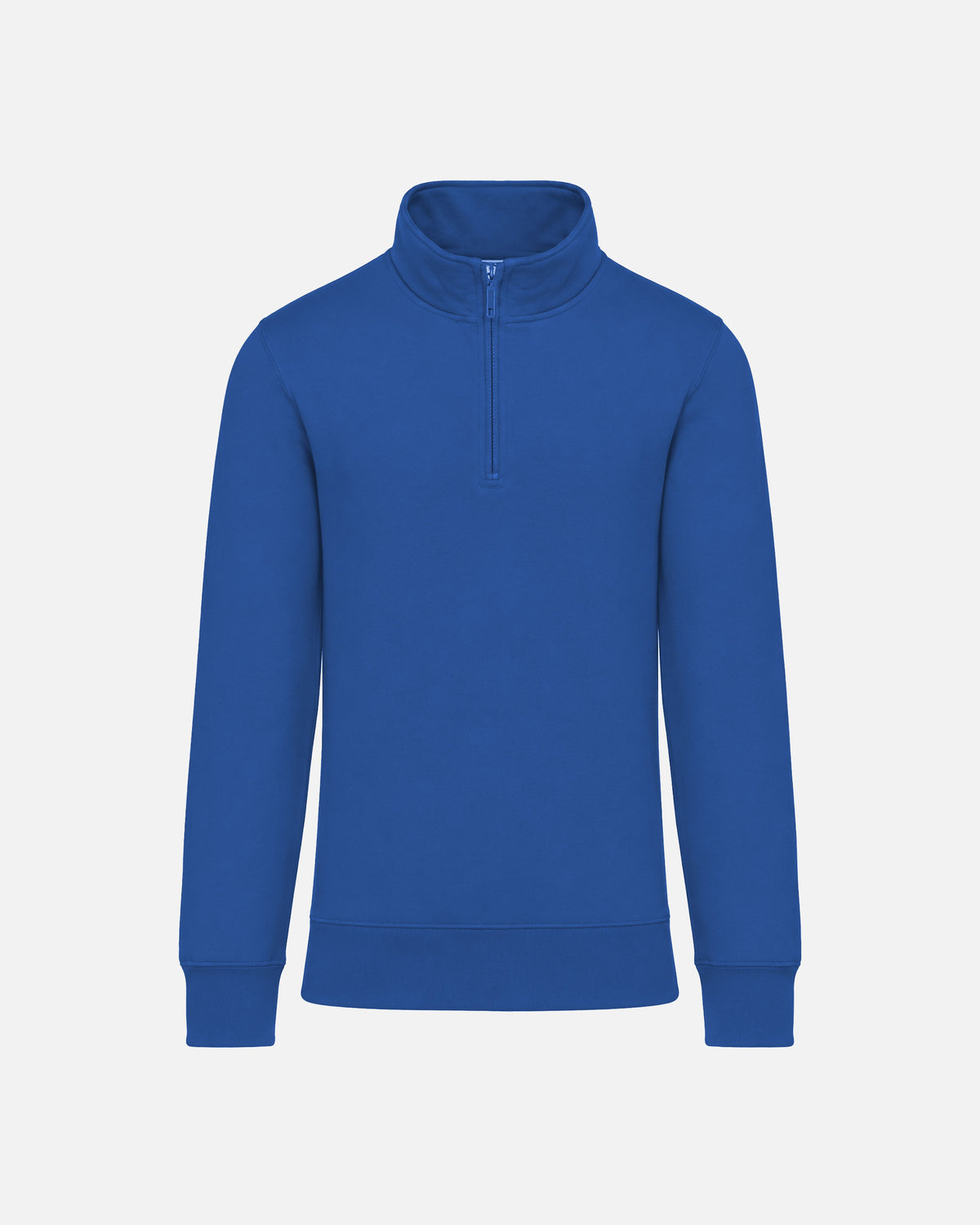 Klassisches Herren 1/4 Zip Sweatshirt Light Royal Blue von VIVID