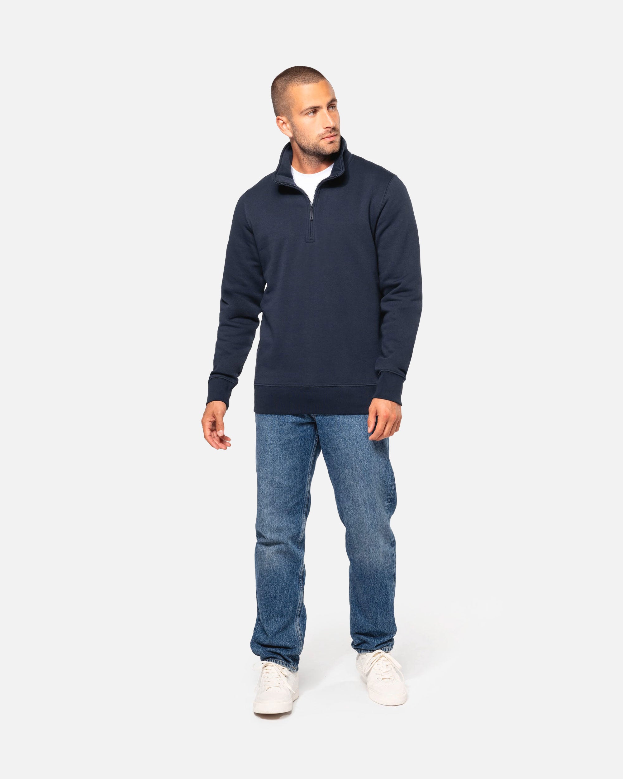 Klassisches Herren 1/4 Zip Sweatshirt von VIVID