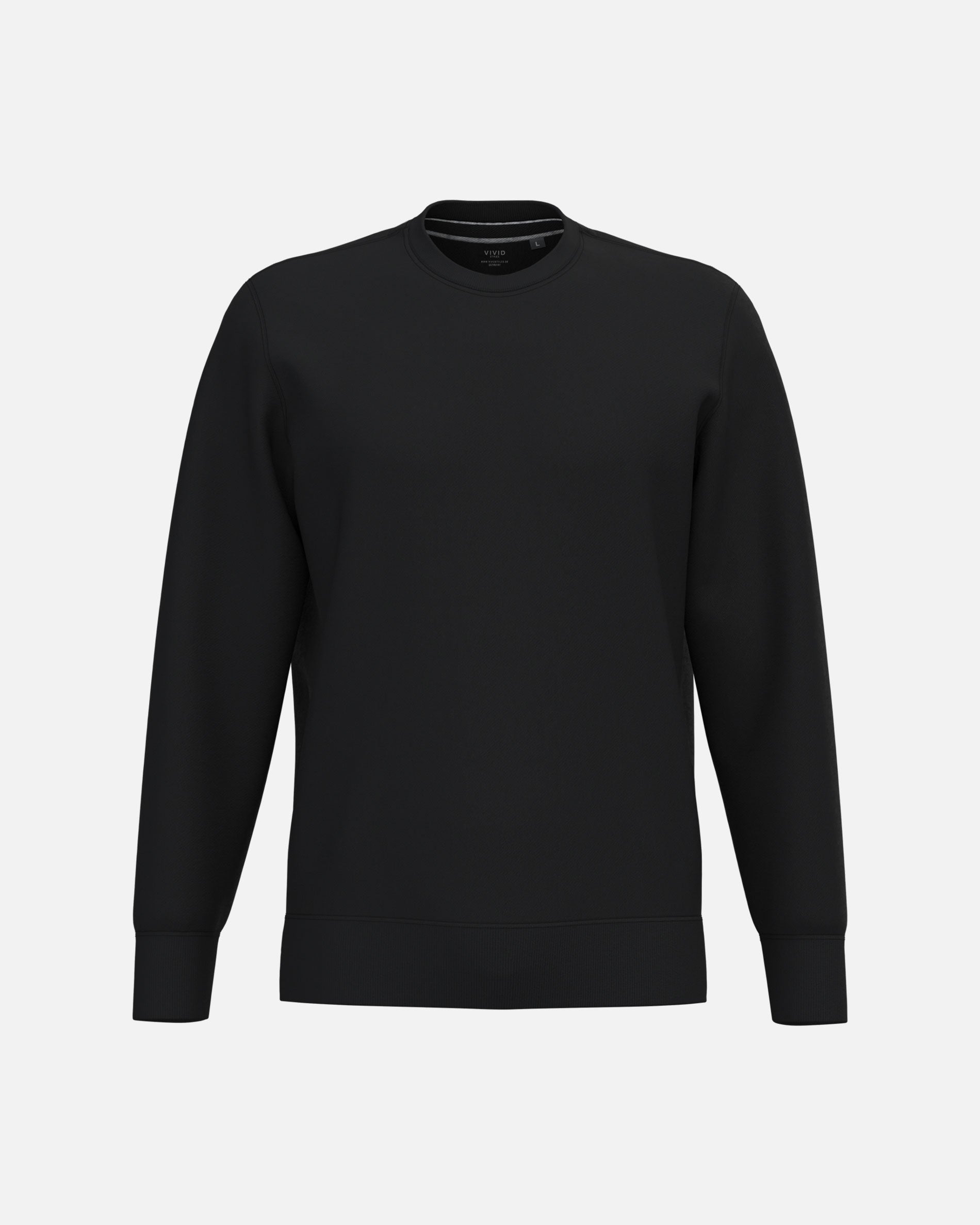 Klassisches Herren Sweatshirt Black von VIVID