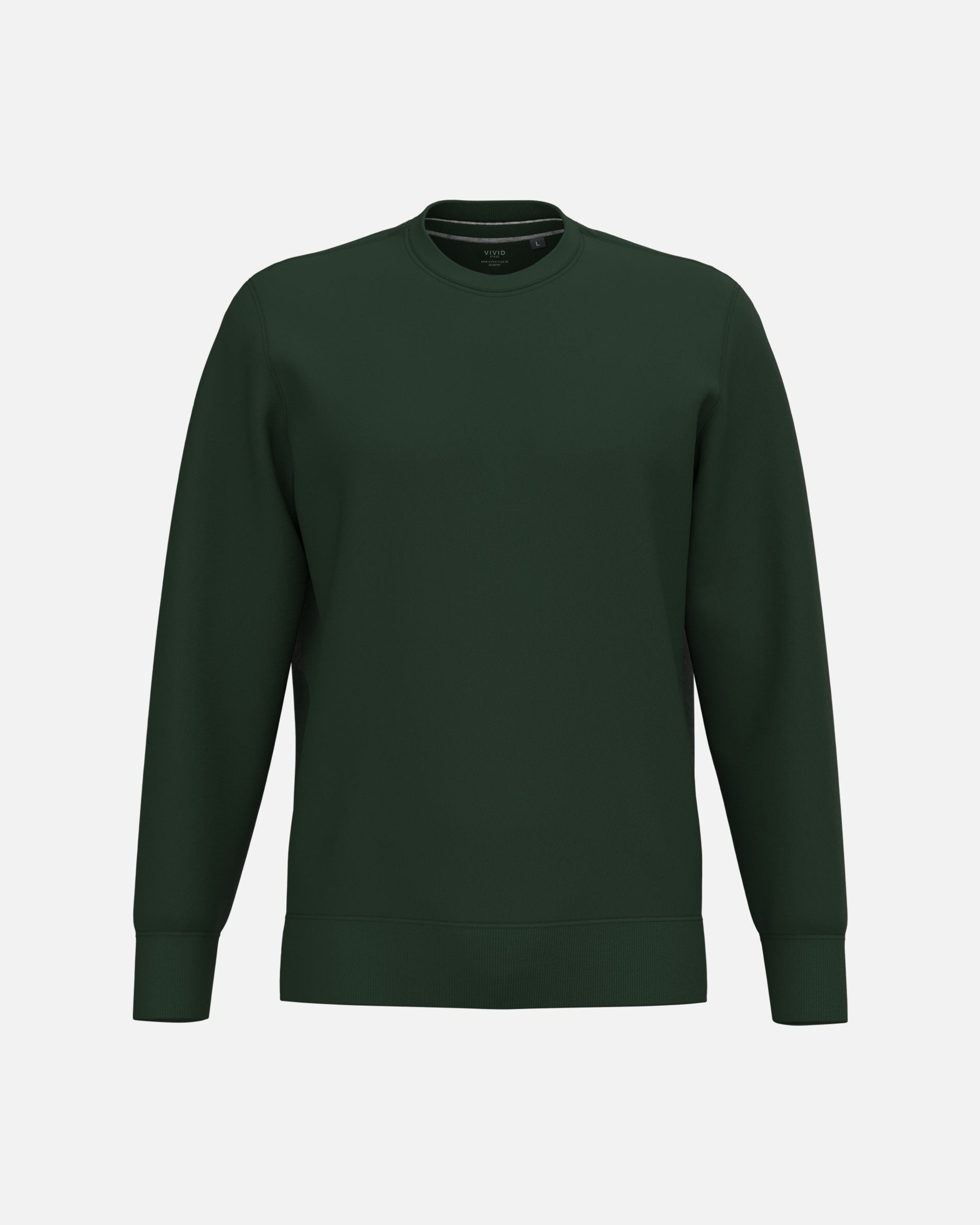 Klassisches Herren Sweatshirt Forest Green von VIVID