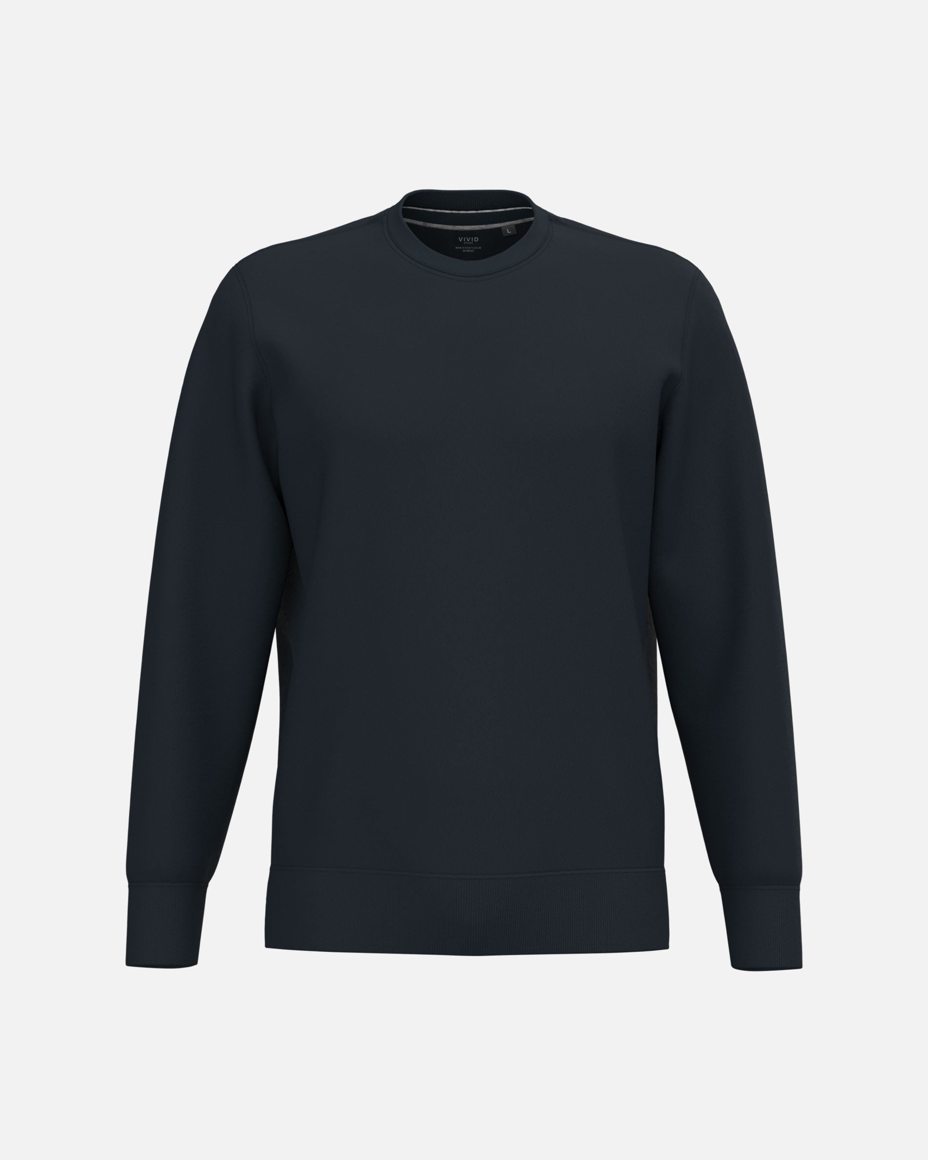 Klassisches Herren Sweatshirt Navy Blue von VIVID