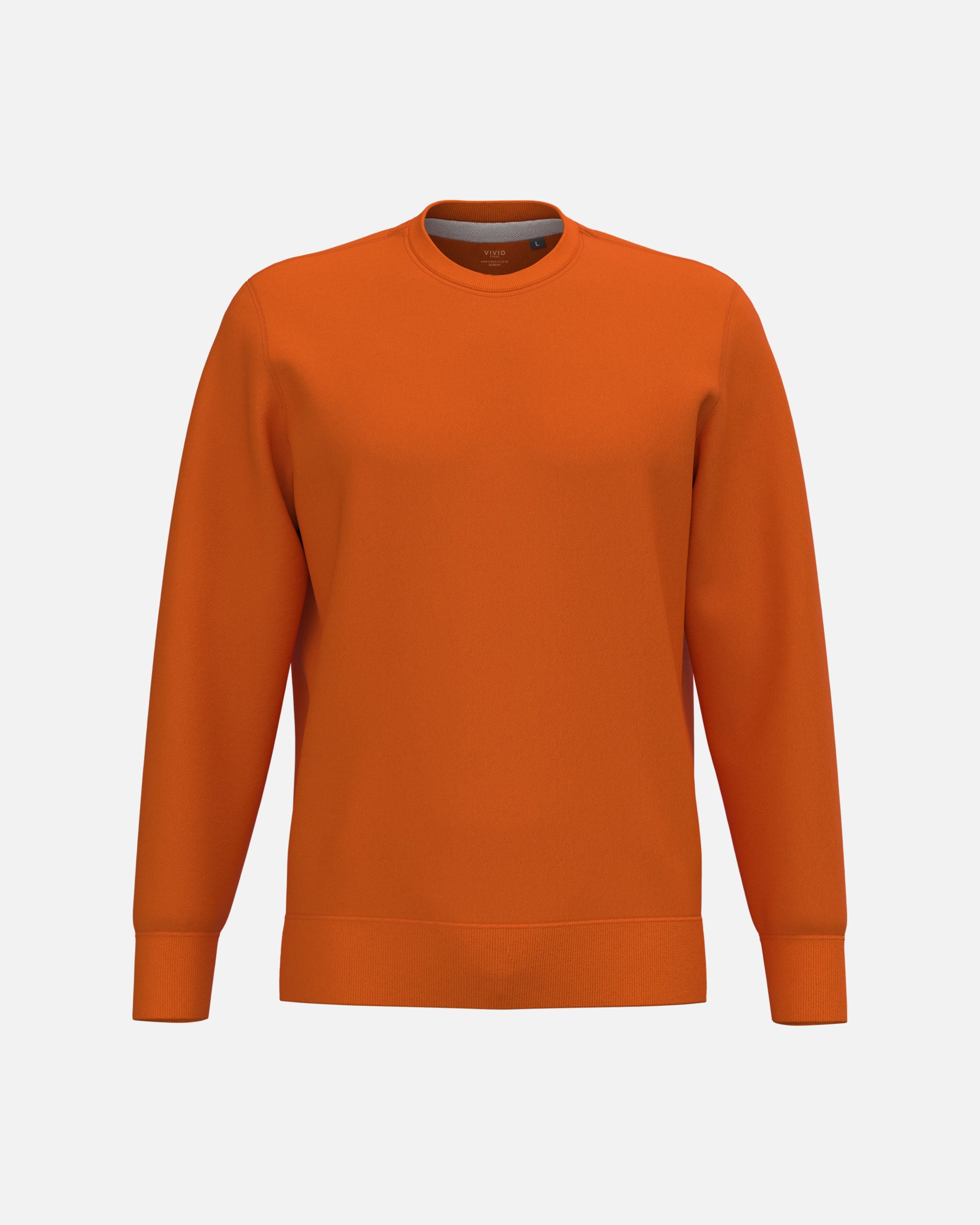 Klassisches Herren Sweatshirt Orange von VIVID
