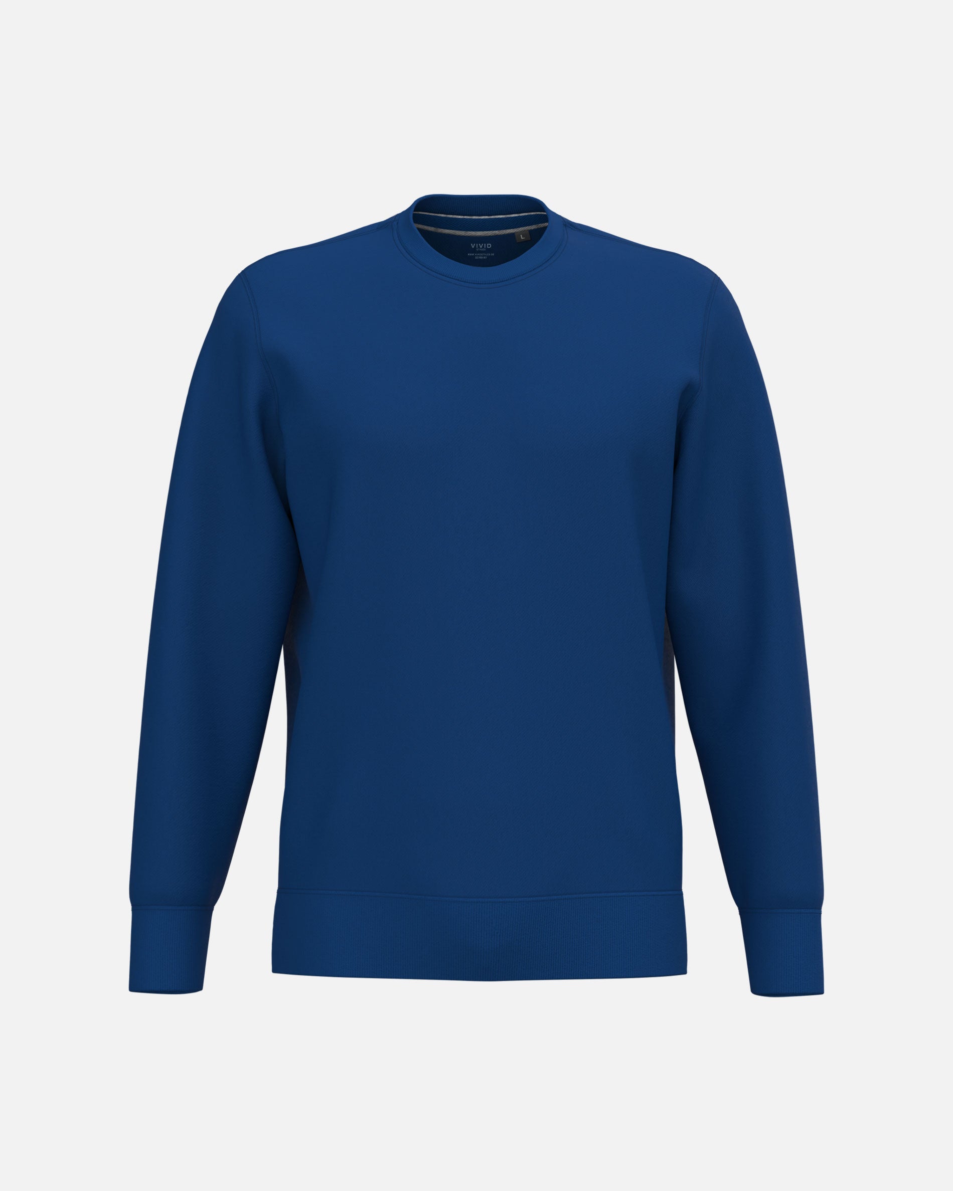 Klassisches Herren Sweatshirt Royal Blue von VIVID