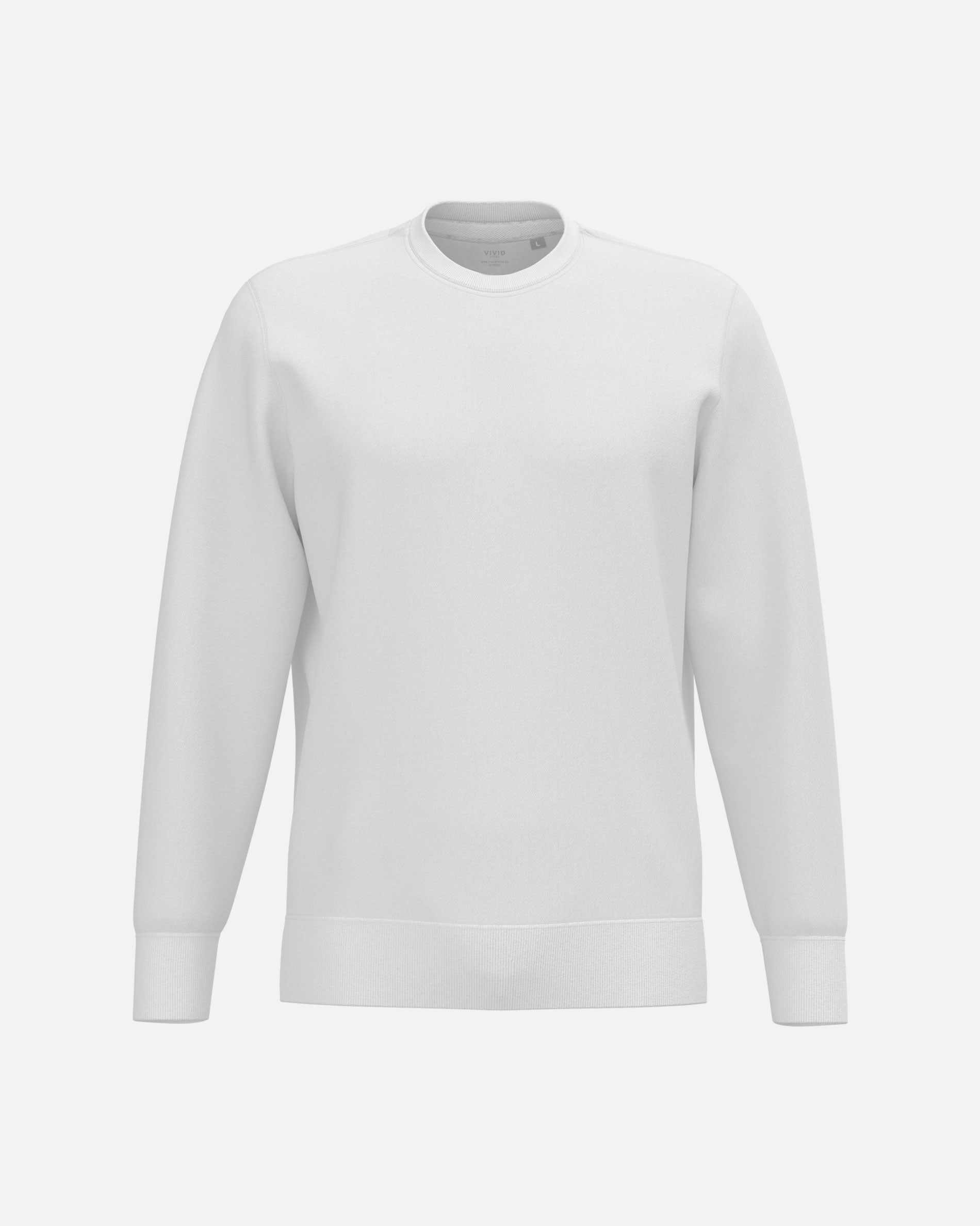 Klassisches Herren Sweatshirt White von VIVID