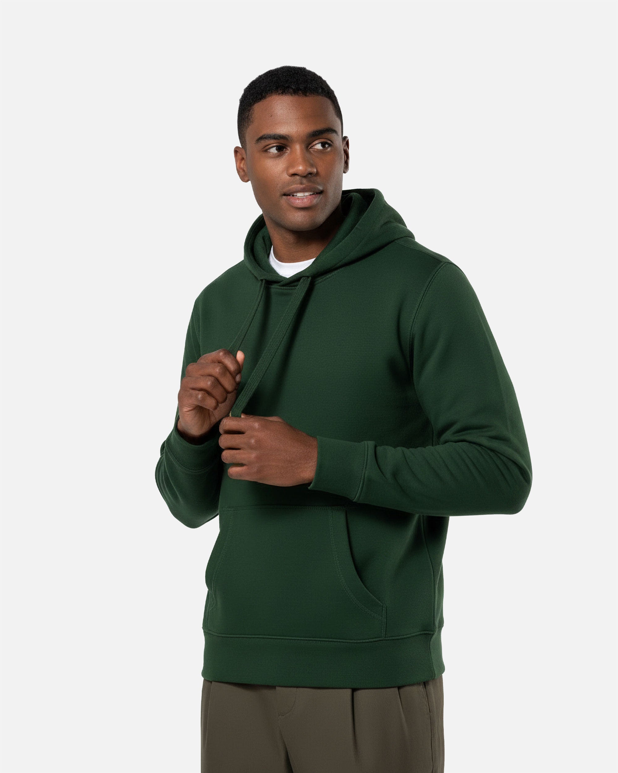 Herren Kapuzensweatshirt Forest Green von VIVID