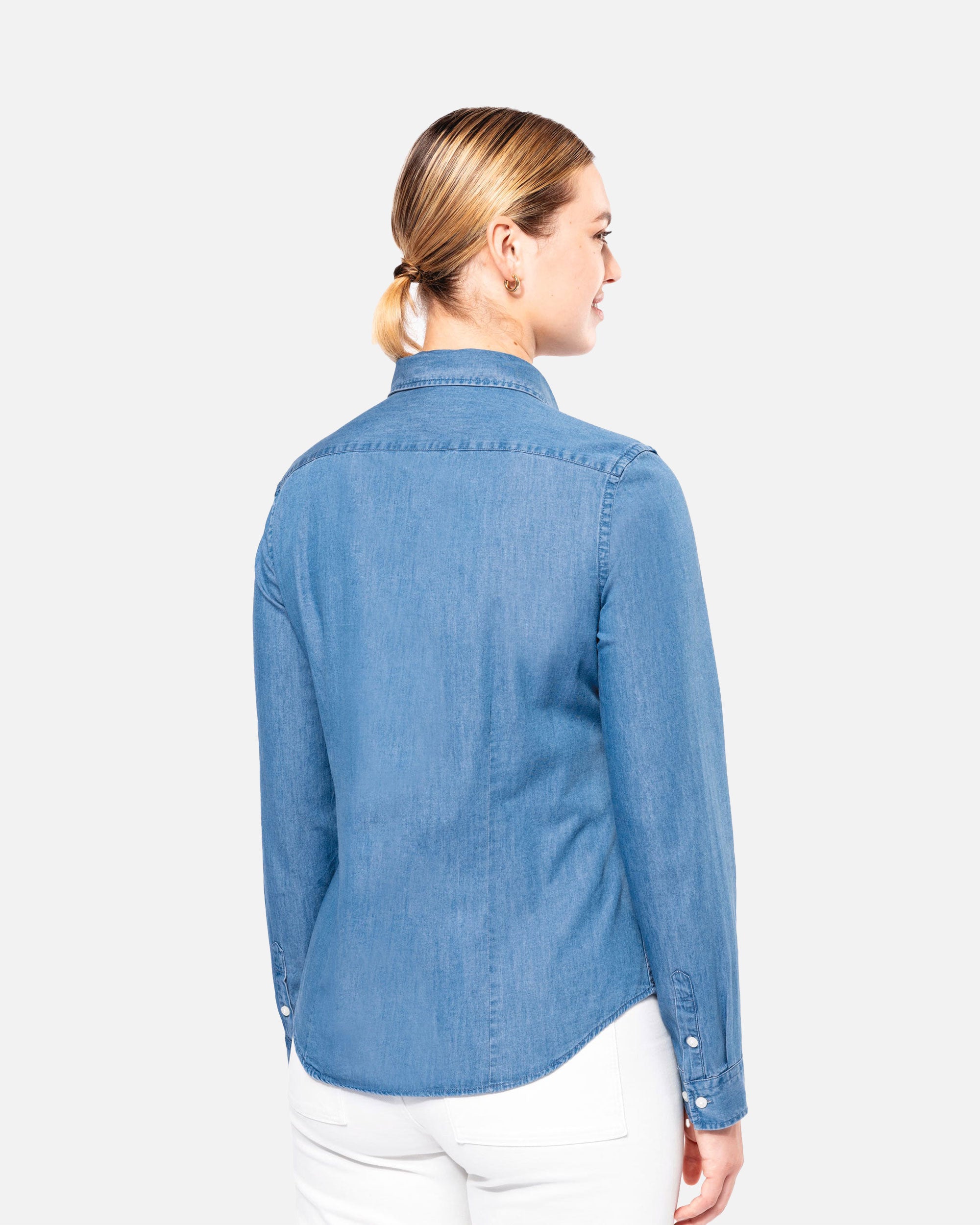 Damen Langarmhemd im Denim-Look 2.0