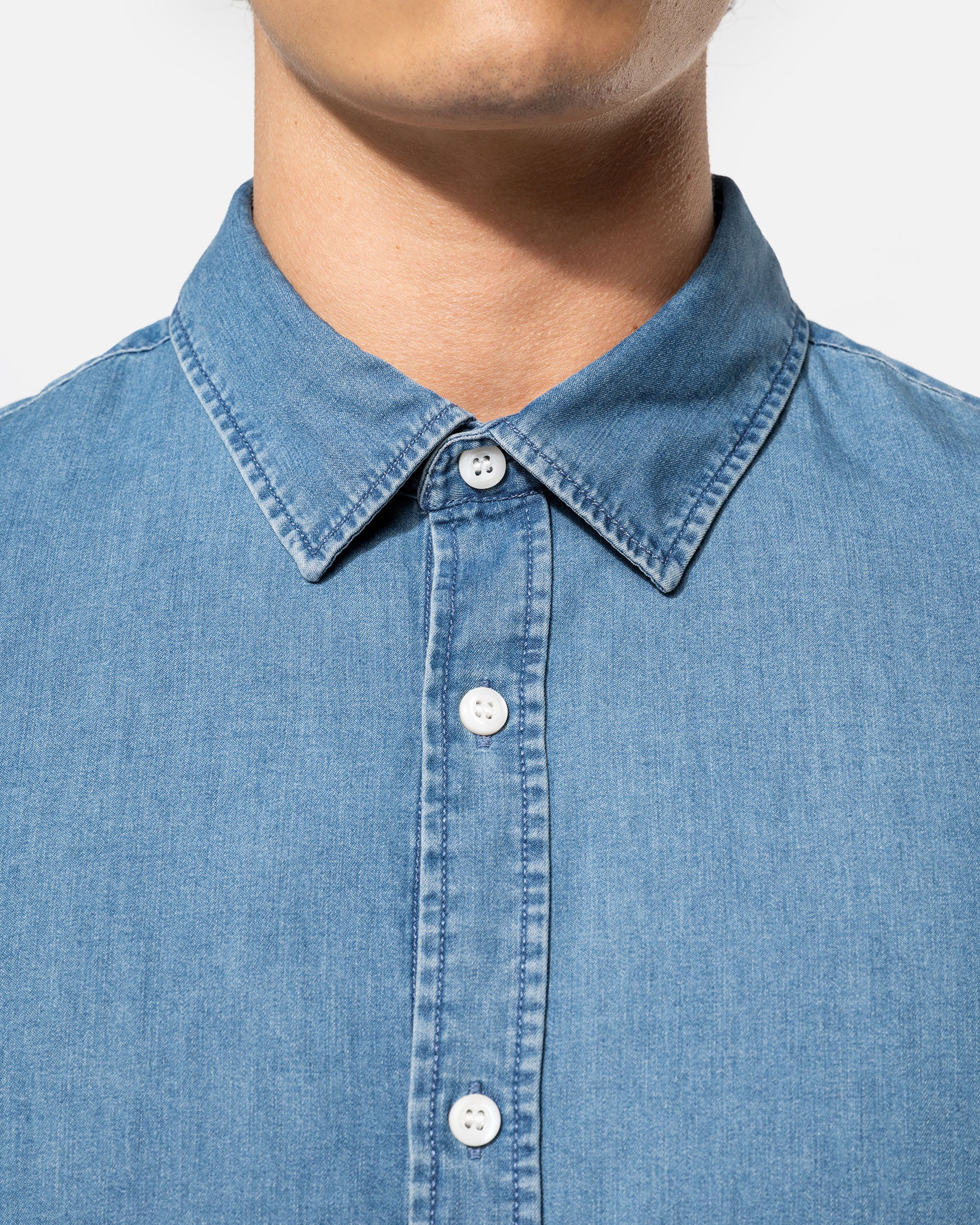 Herren Langarmhemd im Denim-Look von VIVID