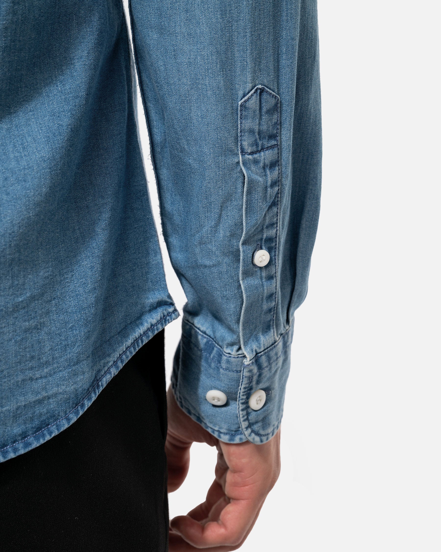 Herren Langarmhemd im Denim-Look von VIVID