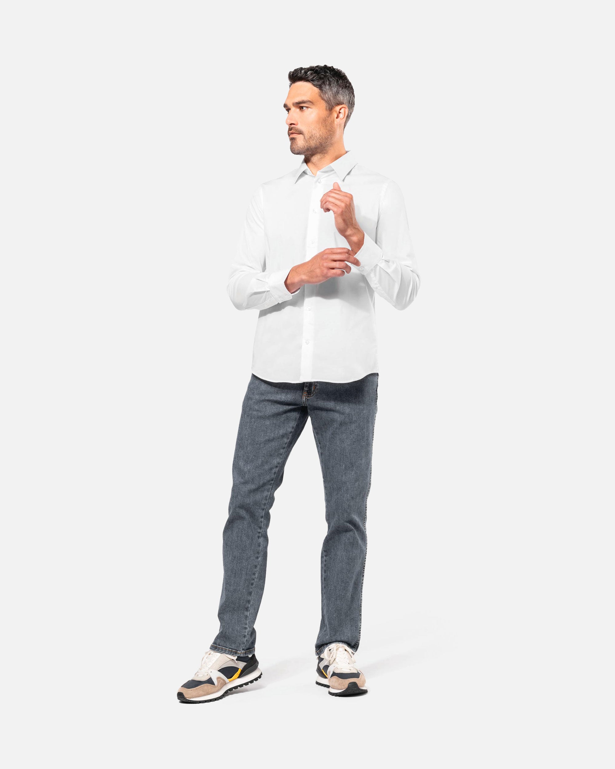 Herren Stretch Langarmhemd von VIVID