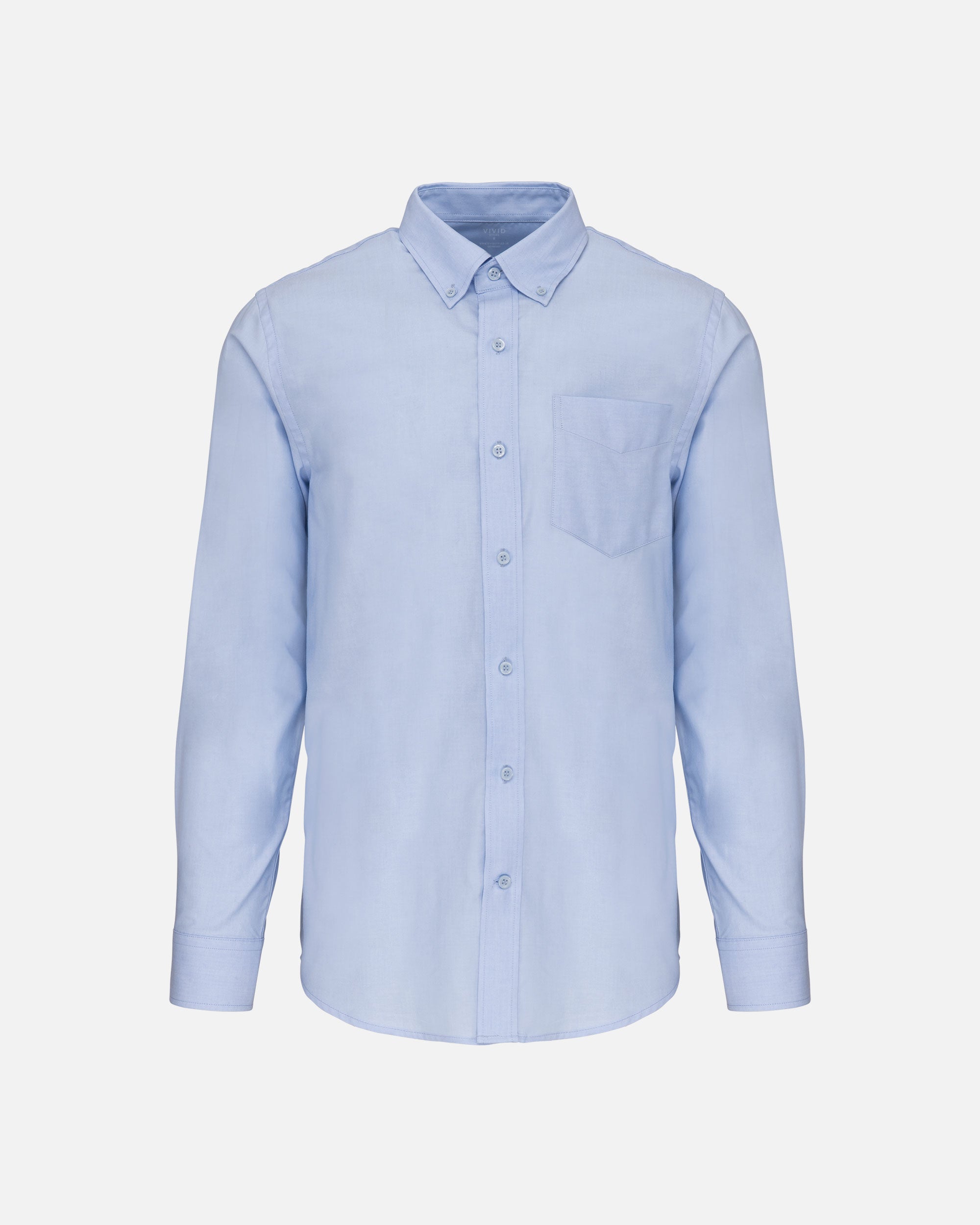Herren Oxford Langarmhemd Oxford Blue von VIVID