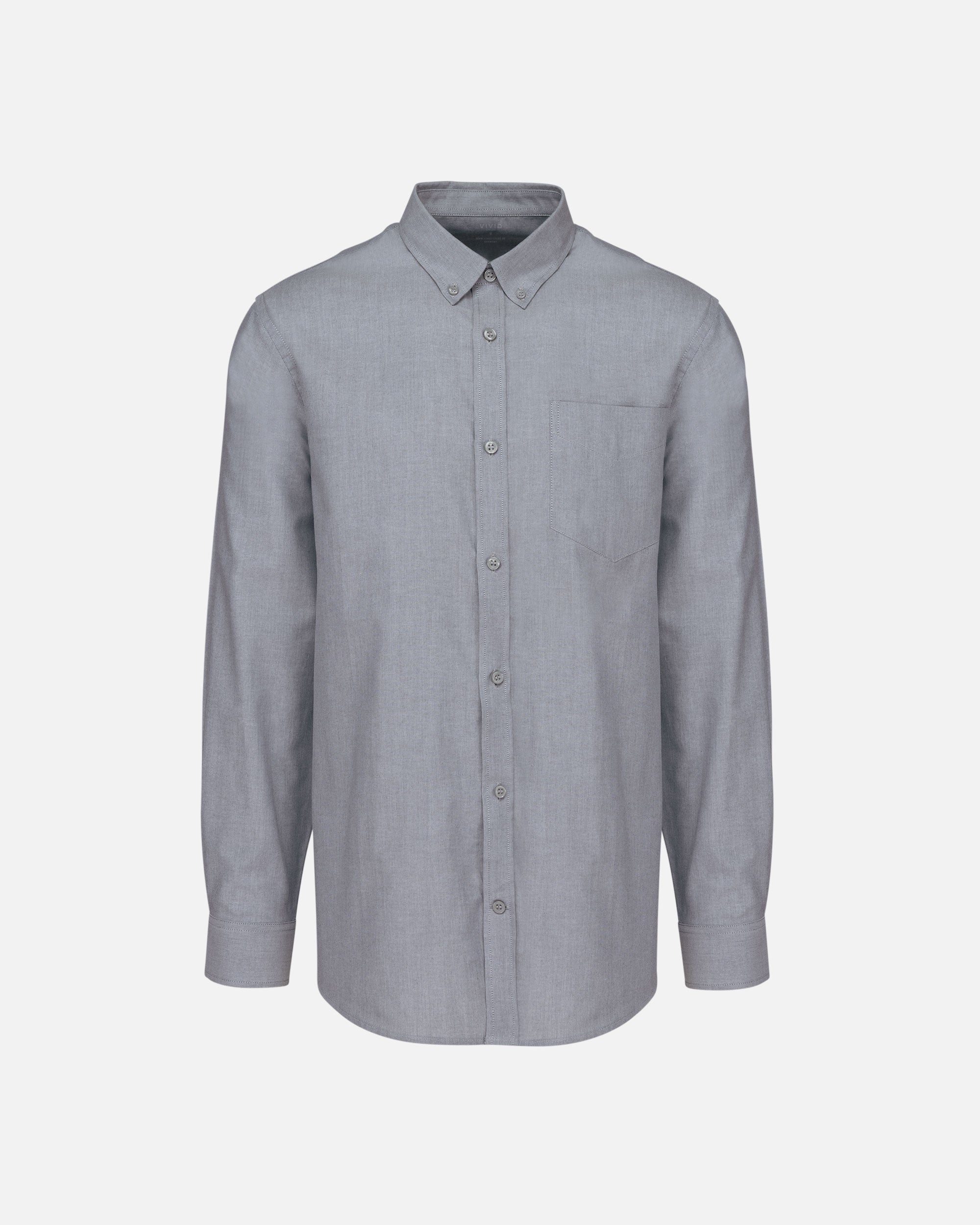 Herren Oxford Langarmhemd Oxford Zinc von VIVID